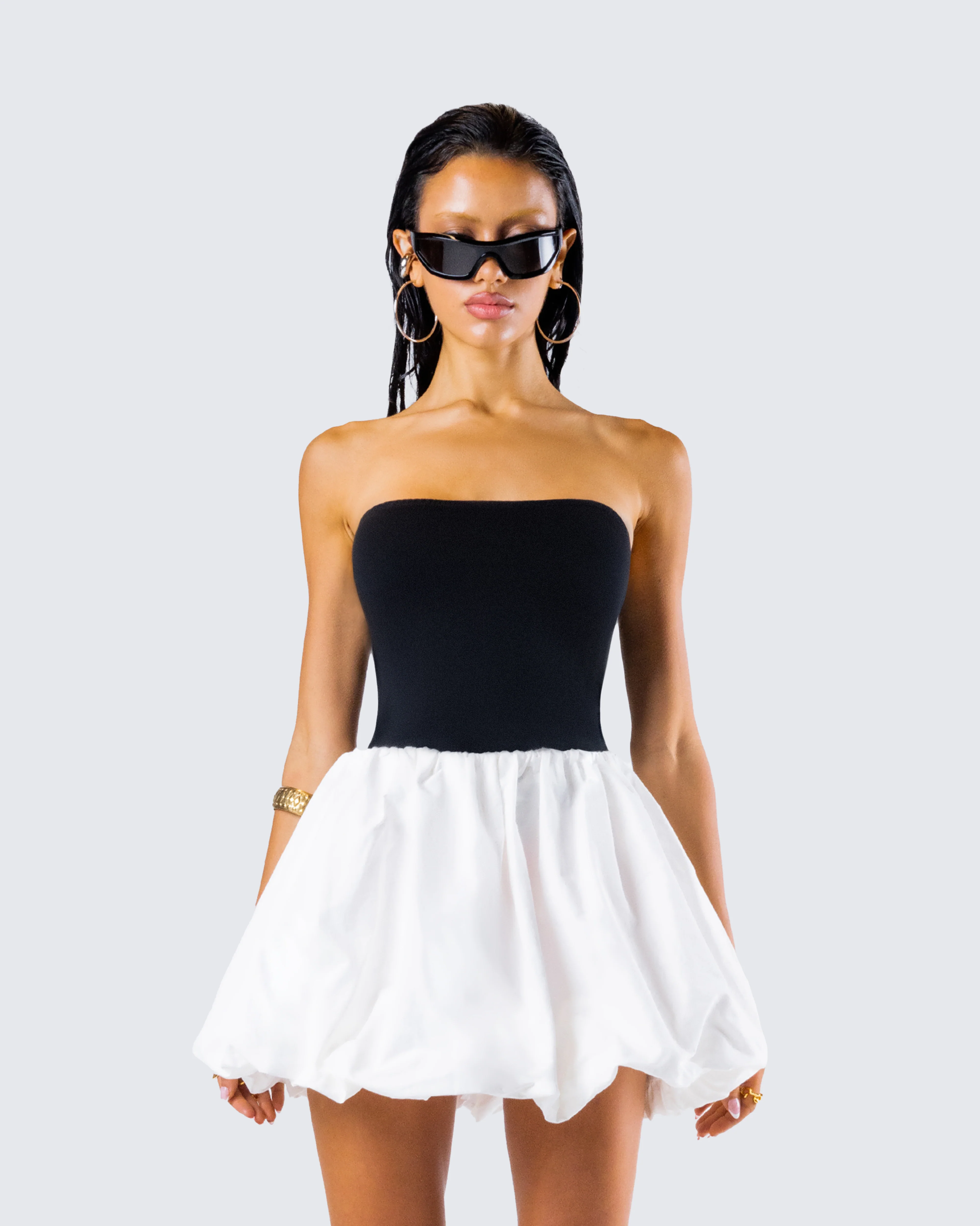 Aaliyah Black Jersey Tube Top - Image 4