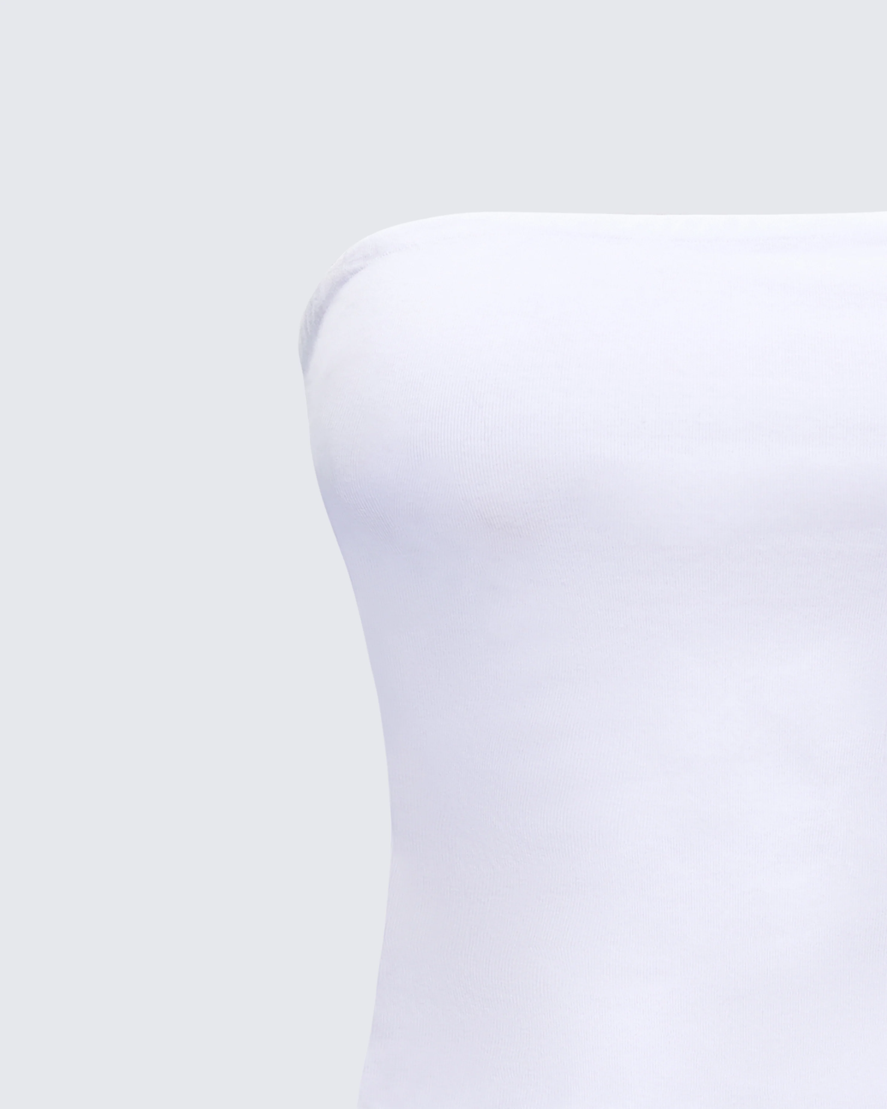 Aaliyah White Jersey Tube Top - Image 6