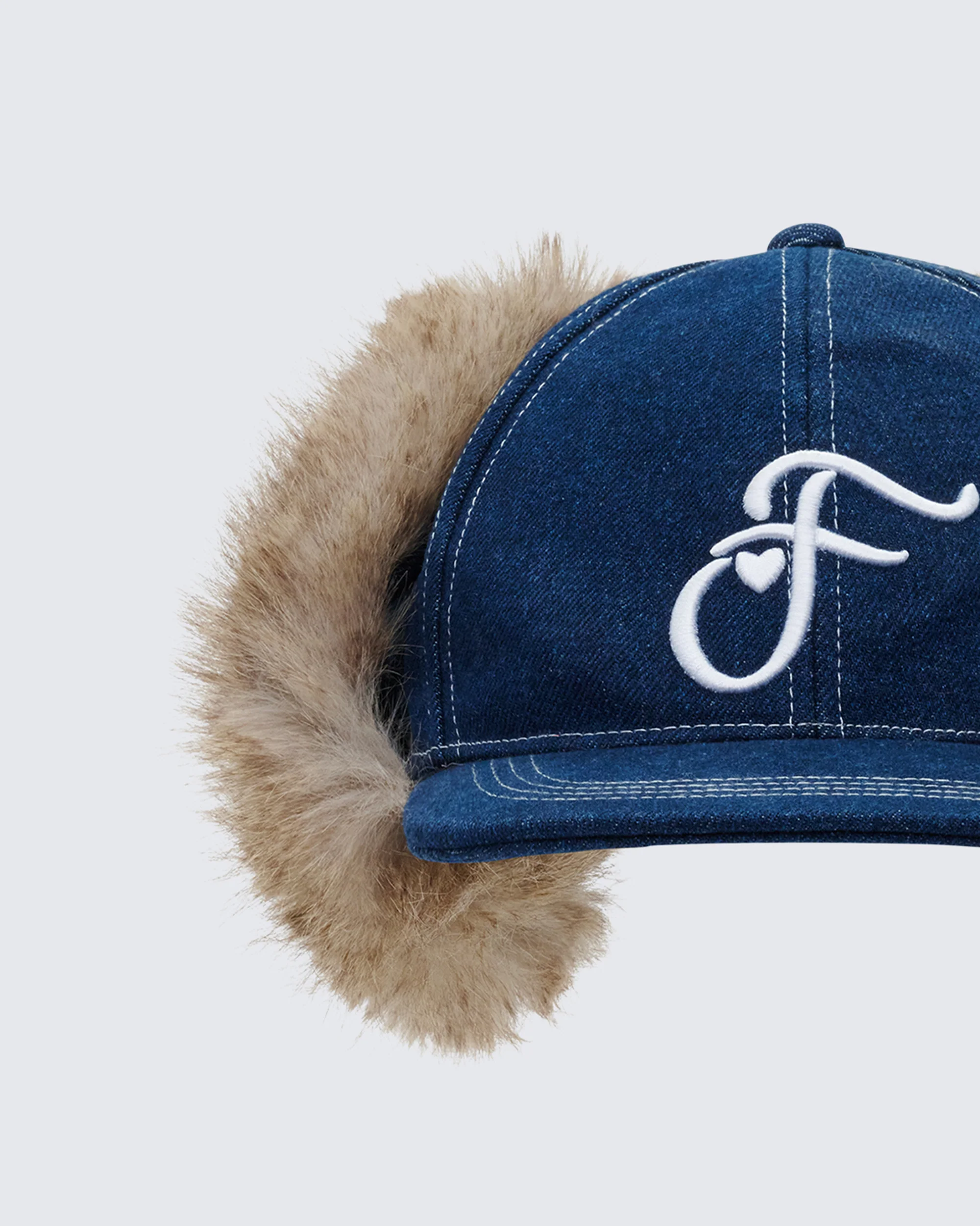 Aeliana Blue Denim Icon Trapper Cap - Image 3