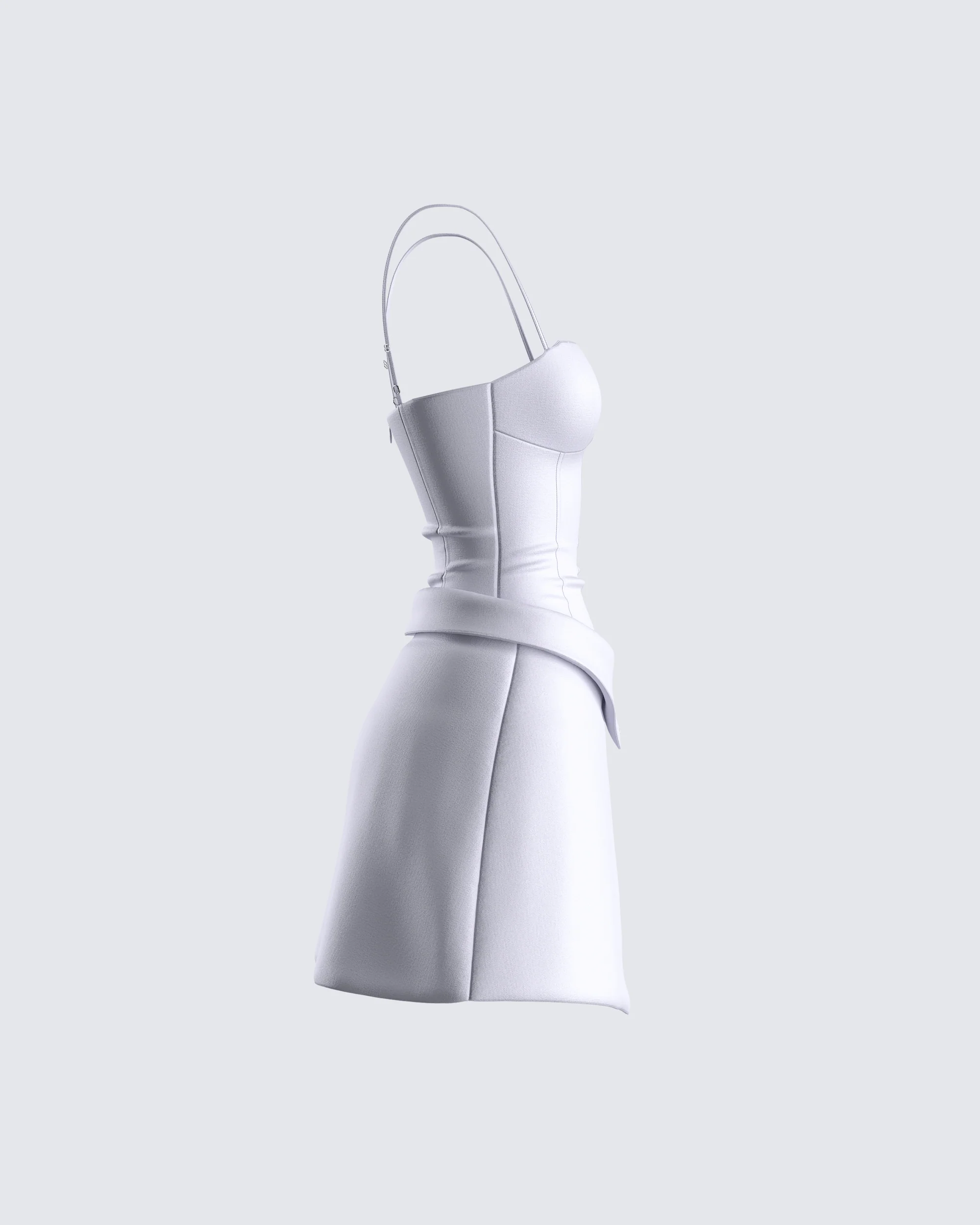 Aeris Grey Corset Mini Dress - Image 2