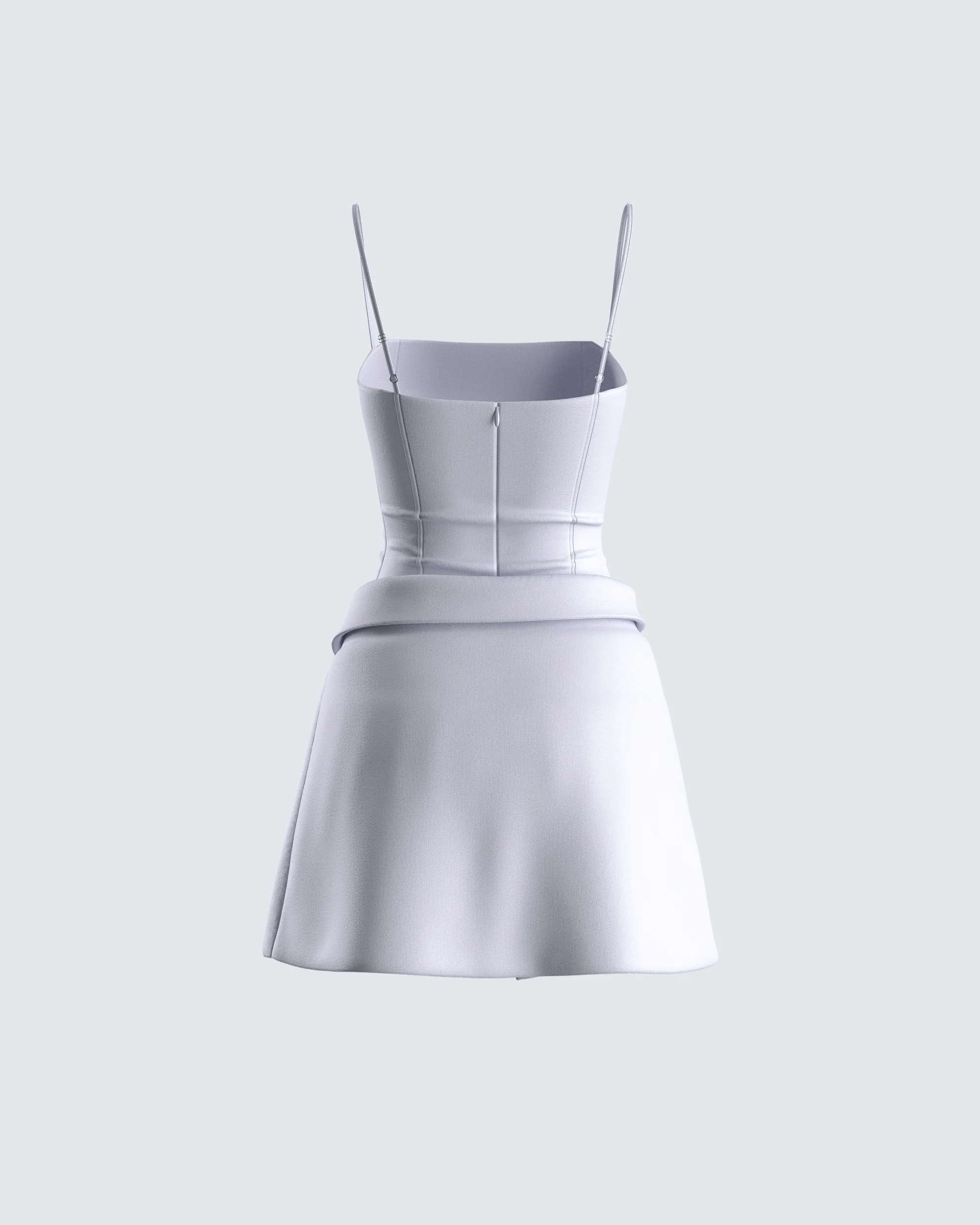 Aeris Grey Corset Mini Dress - Image 3