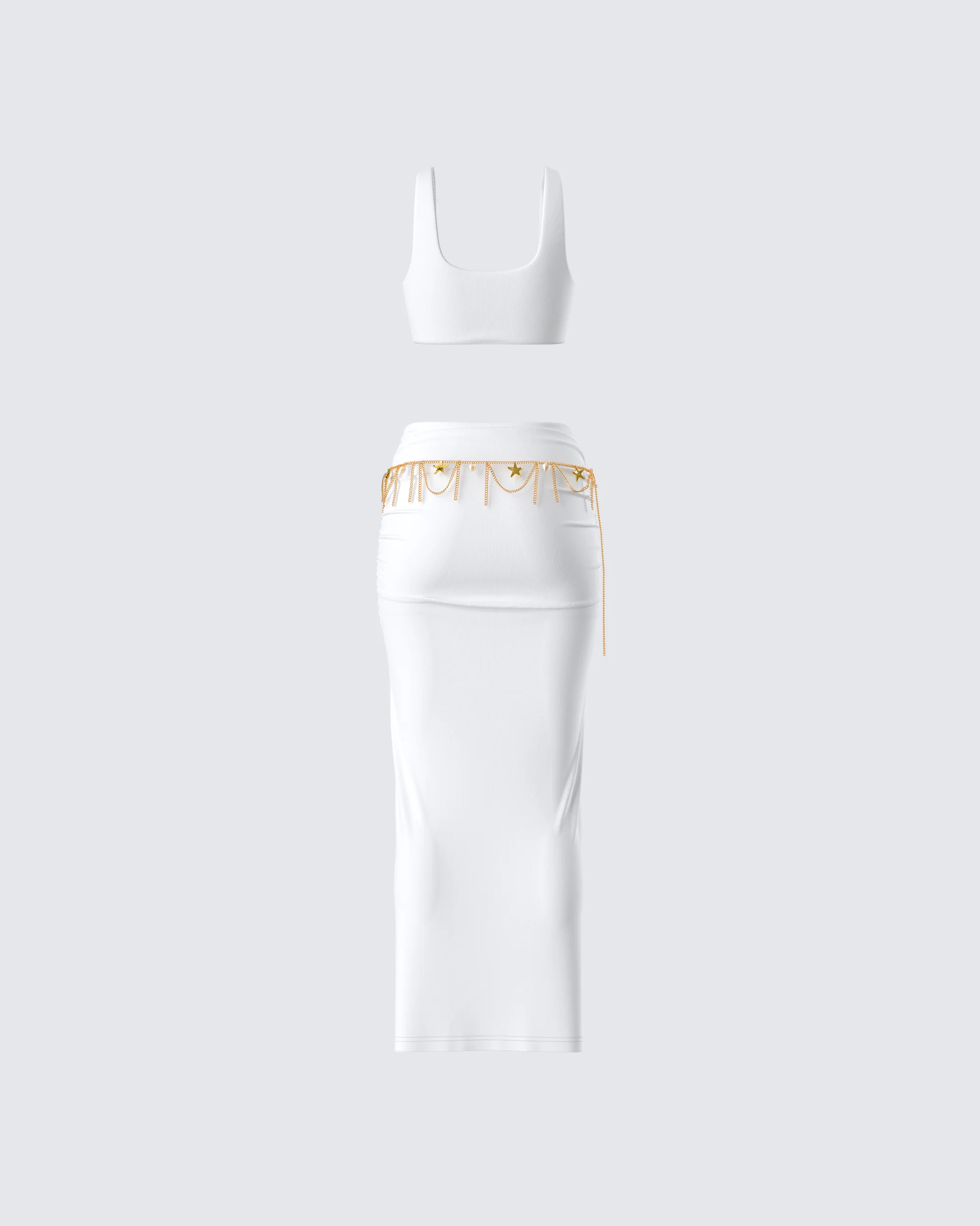 Agnetha White Maxi Set - Image 3