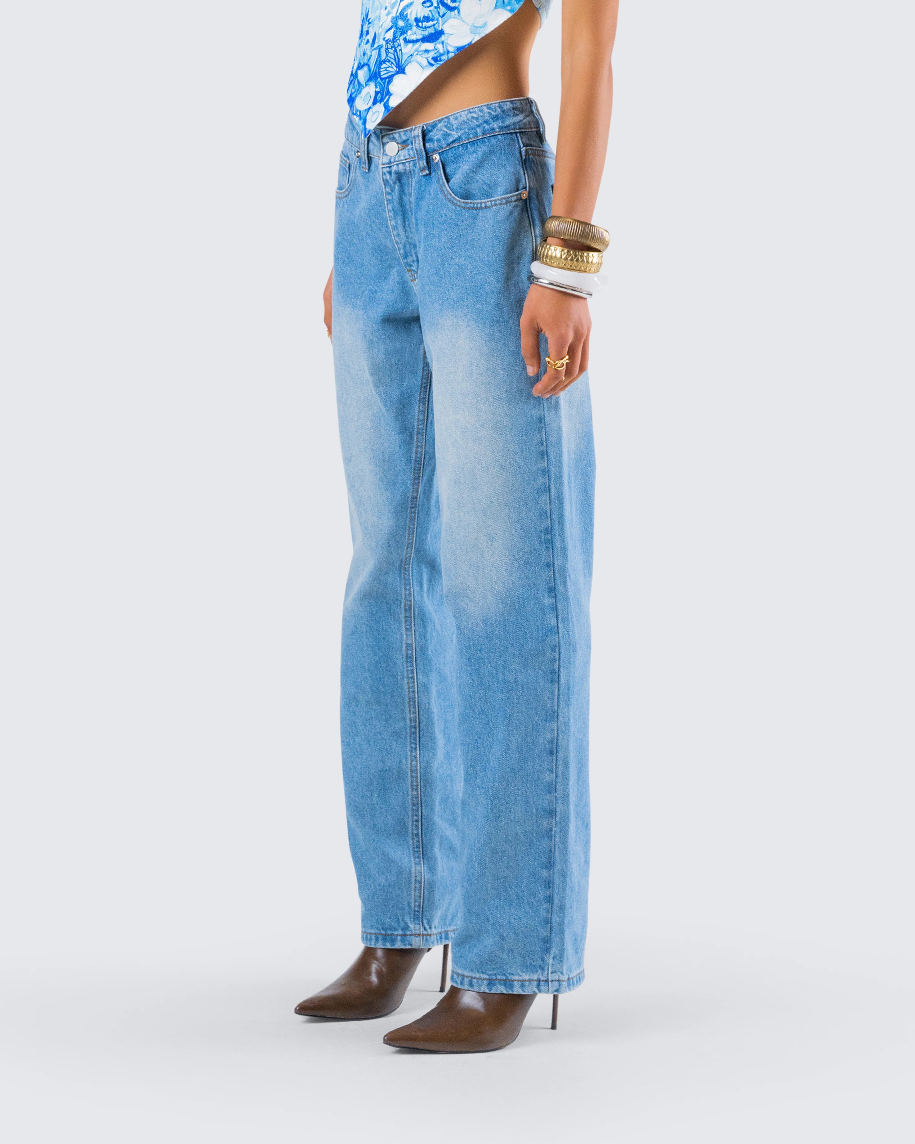 Ahmeira Blue Denim Jean - Image 5