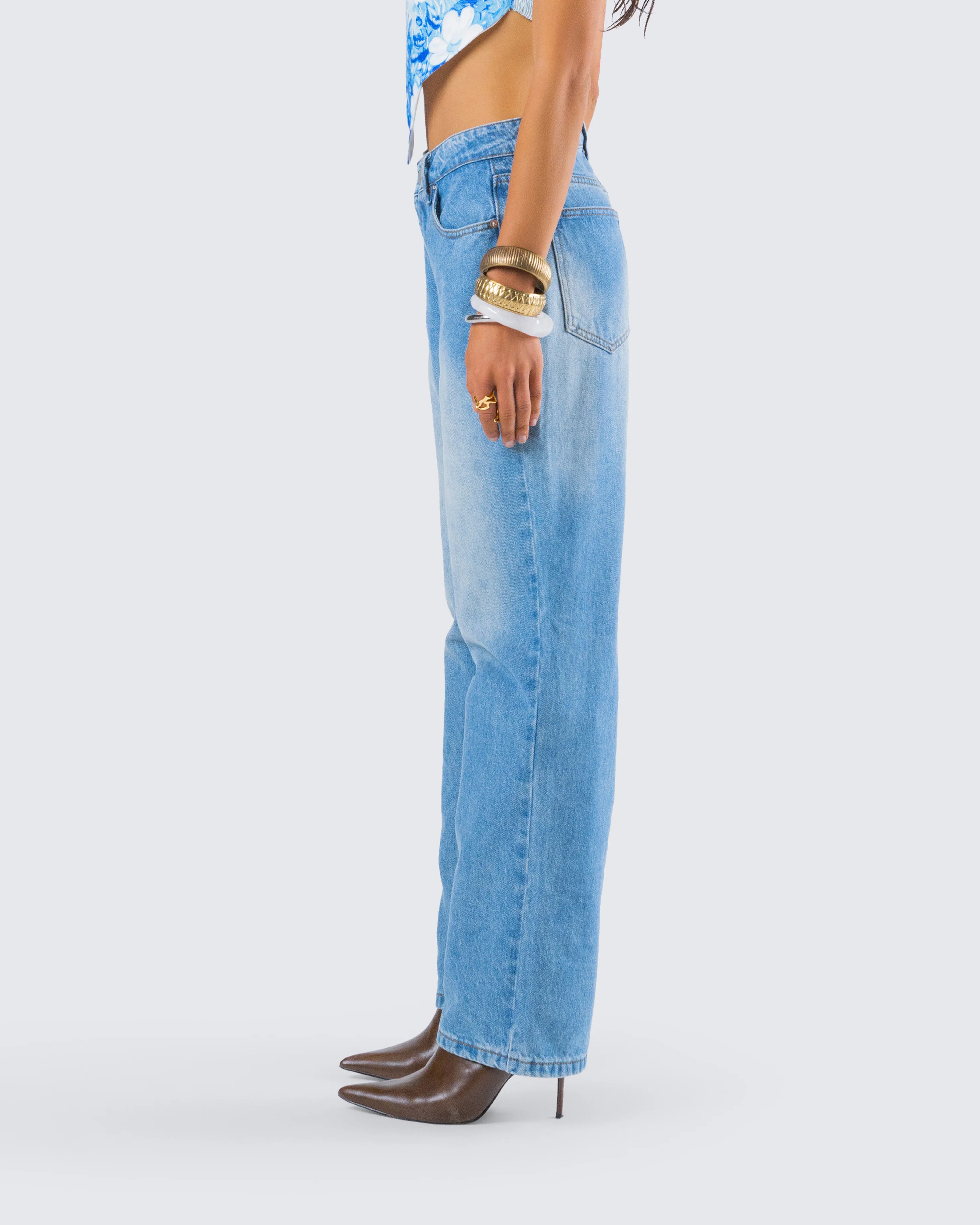 Ahmeira Blue Denim Jean - Image 6