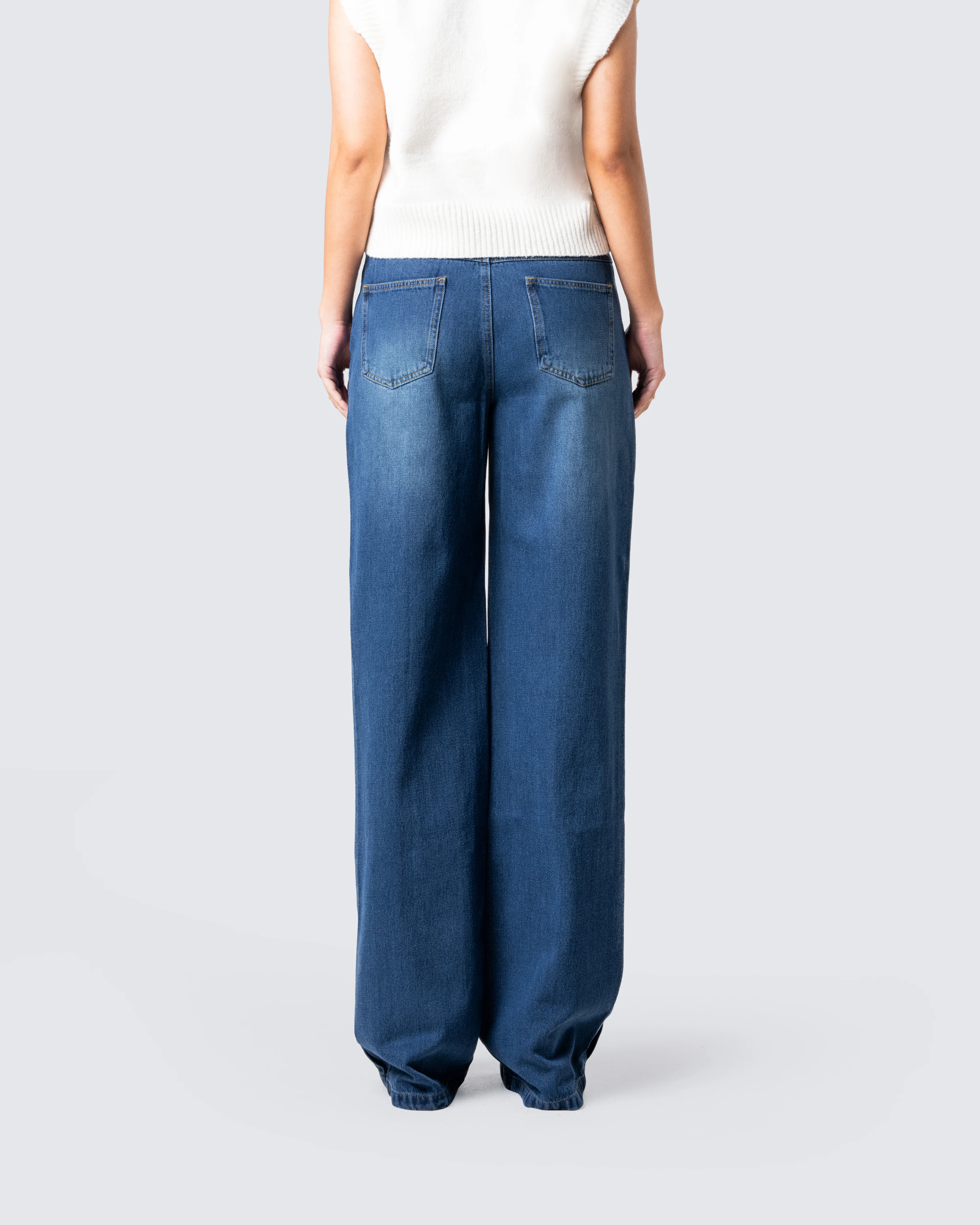 Alexander Blue Wide Leg Jeans - Image 6