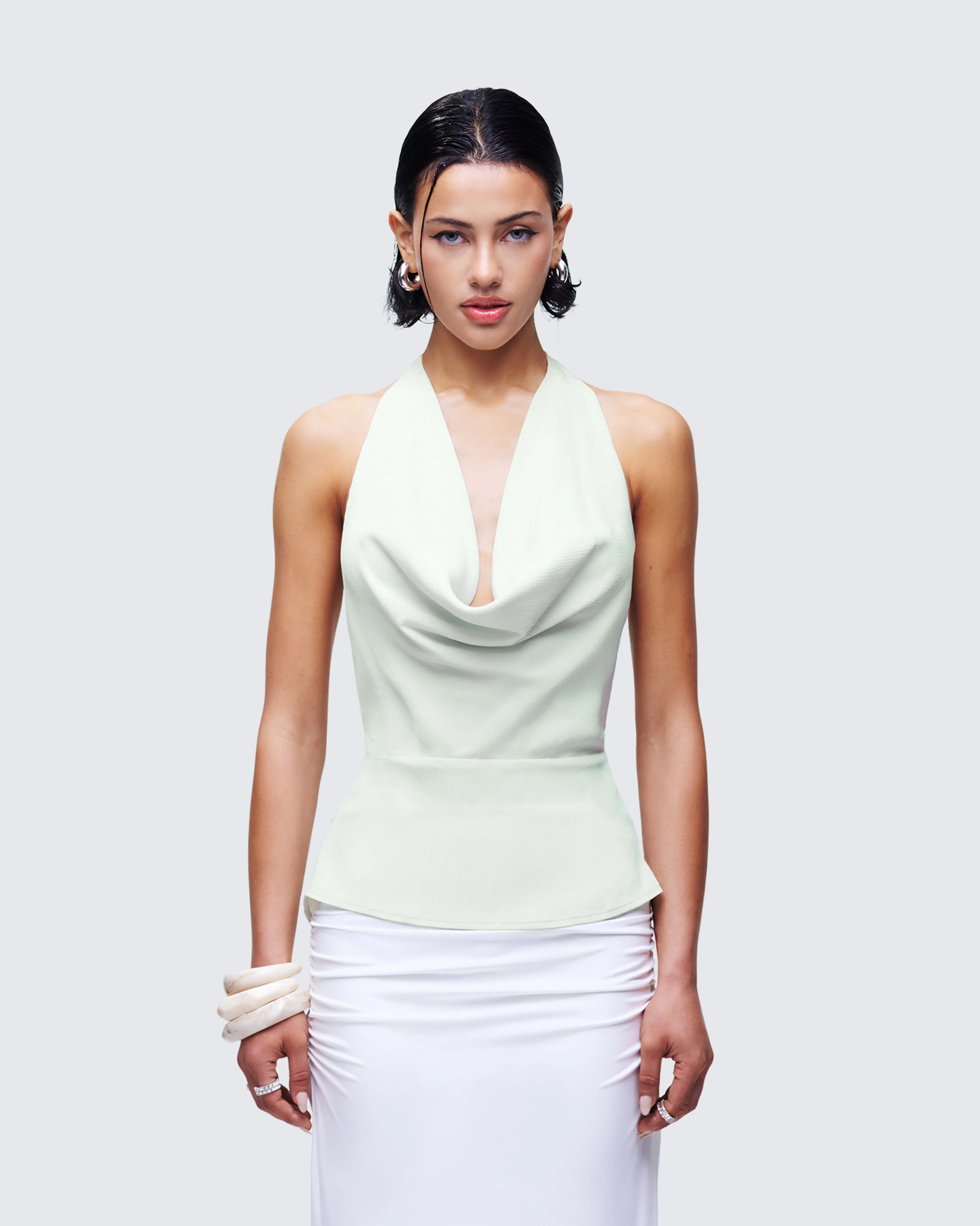 Alexis Green Cowl Neck Top - Image 2