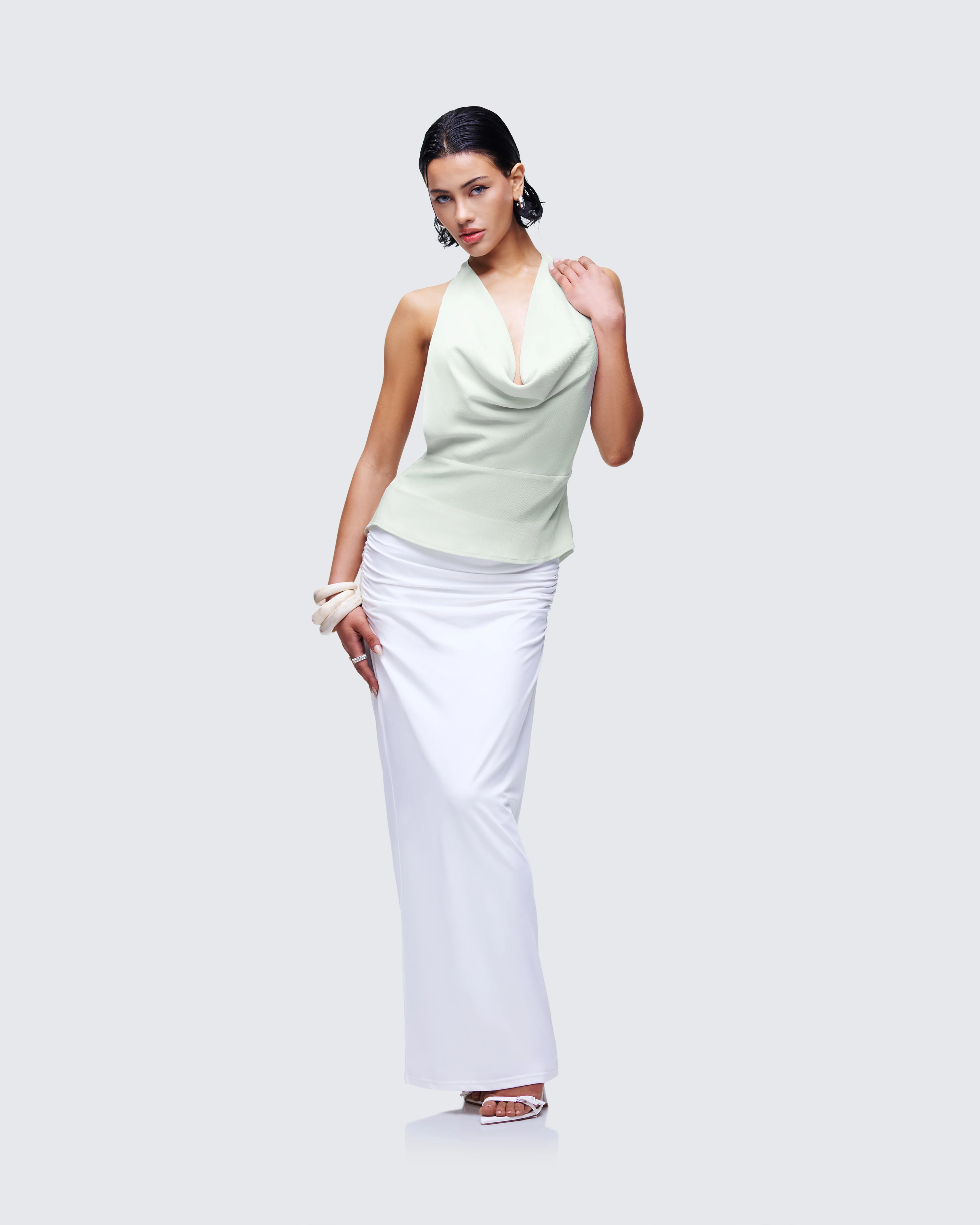 Alexis Green Cowl Neck Top - Image 5