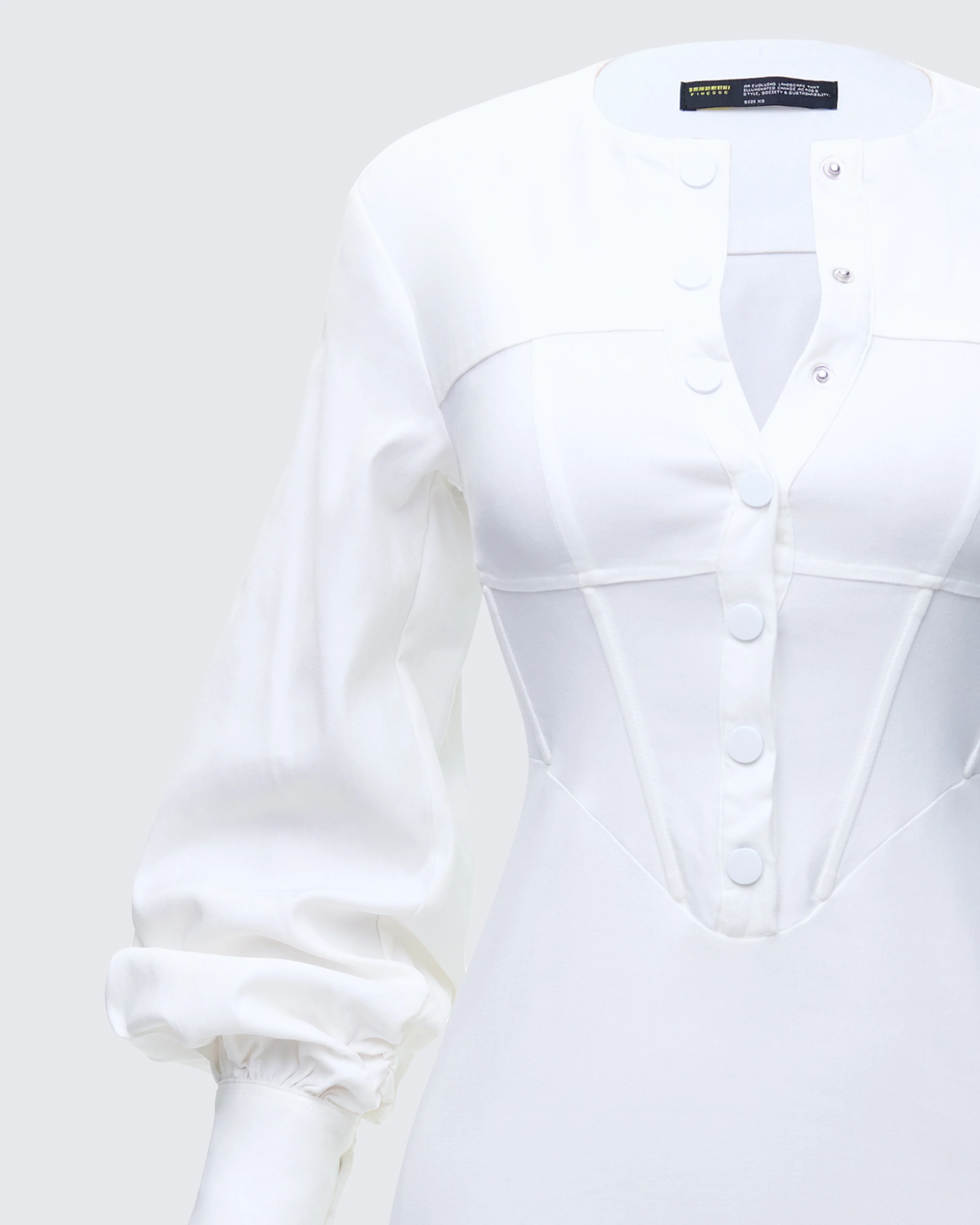 Alice White Mini Dress - Image 6