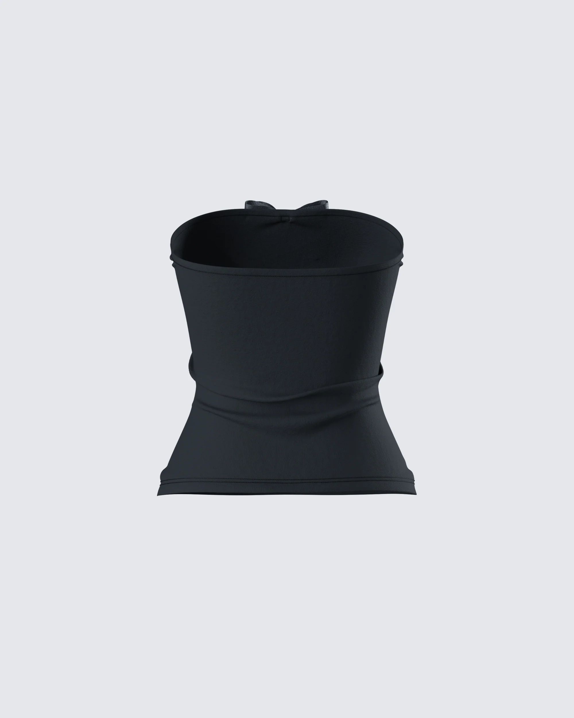 Aloa Black Bow Jersey Tube Top - Image 3