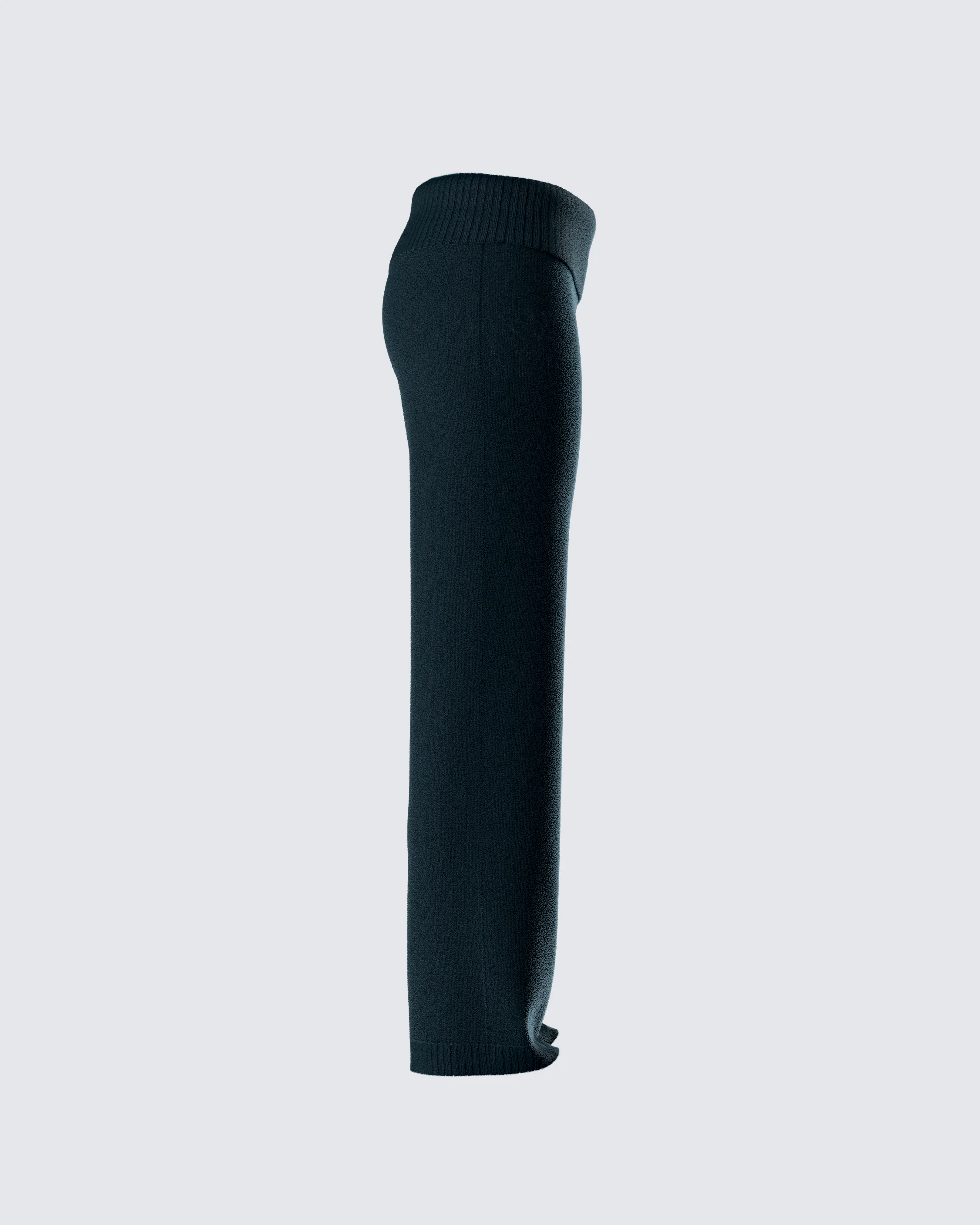 Alyssa Black Knit Pant - Image 2