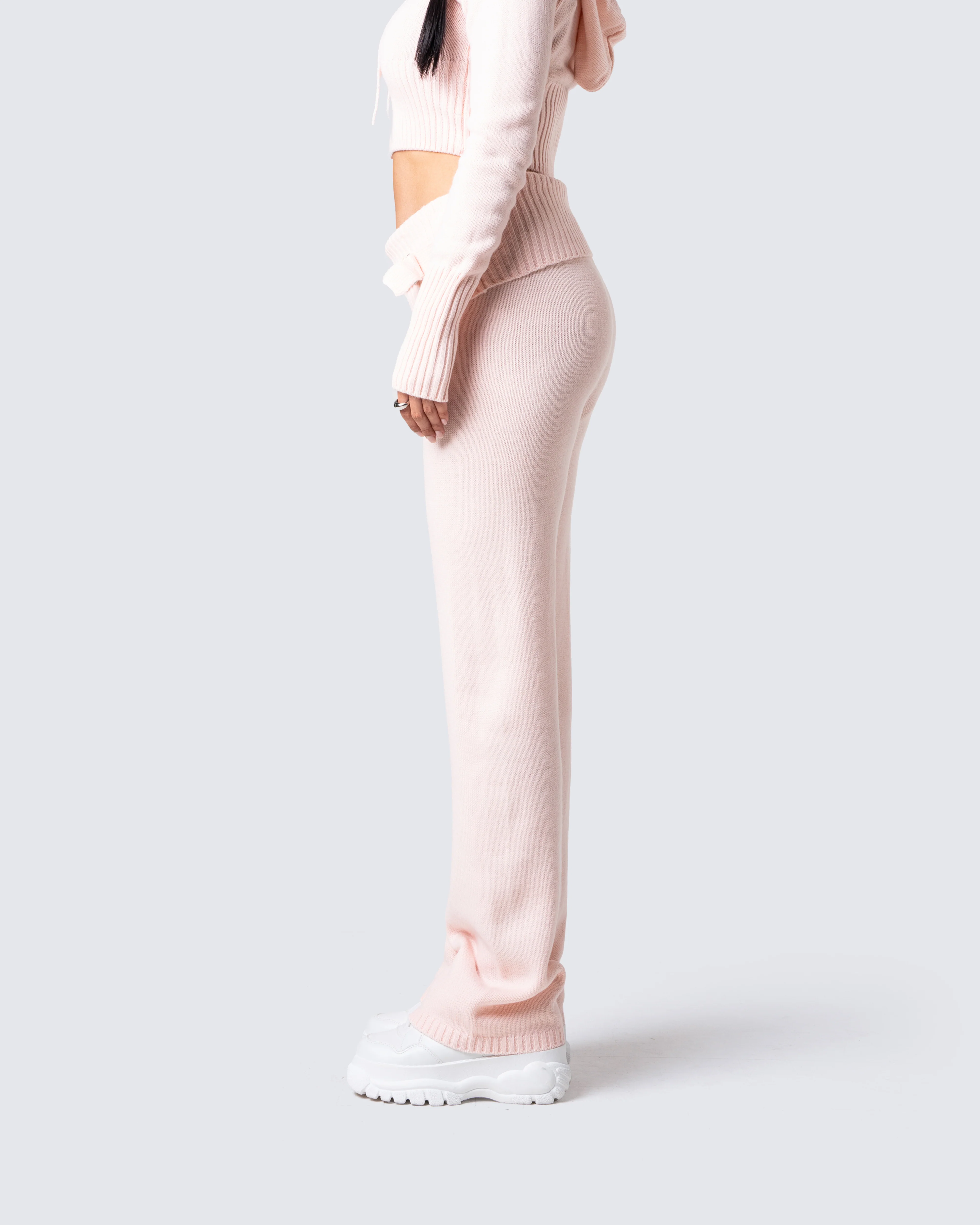 Alyssa Pink Knit Pant - Image 5