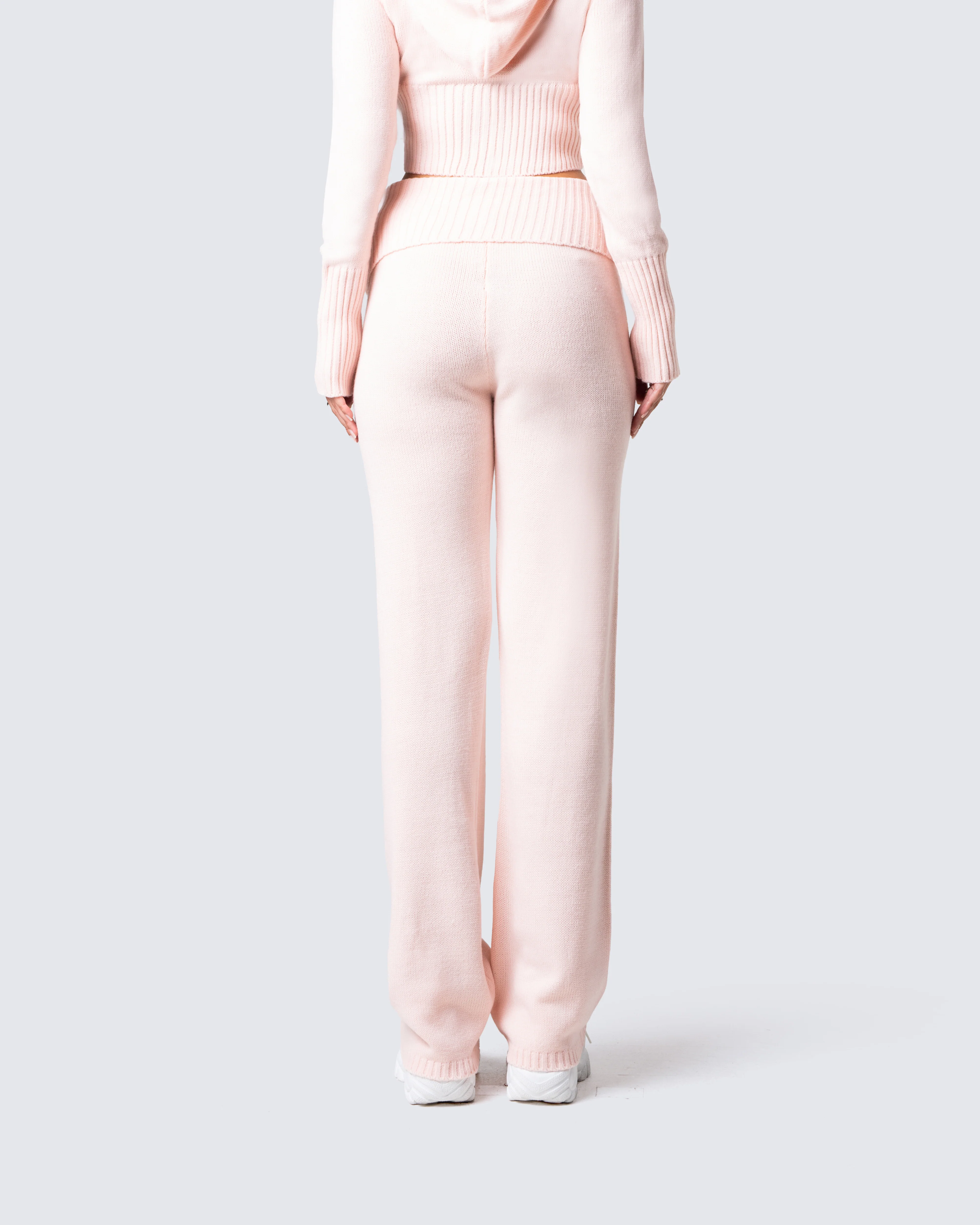 Alyssa Pink Knit Pant - Image 6