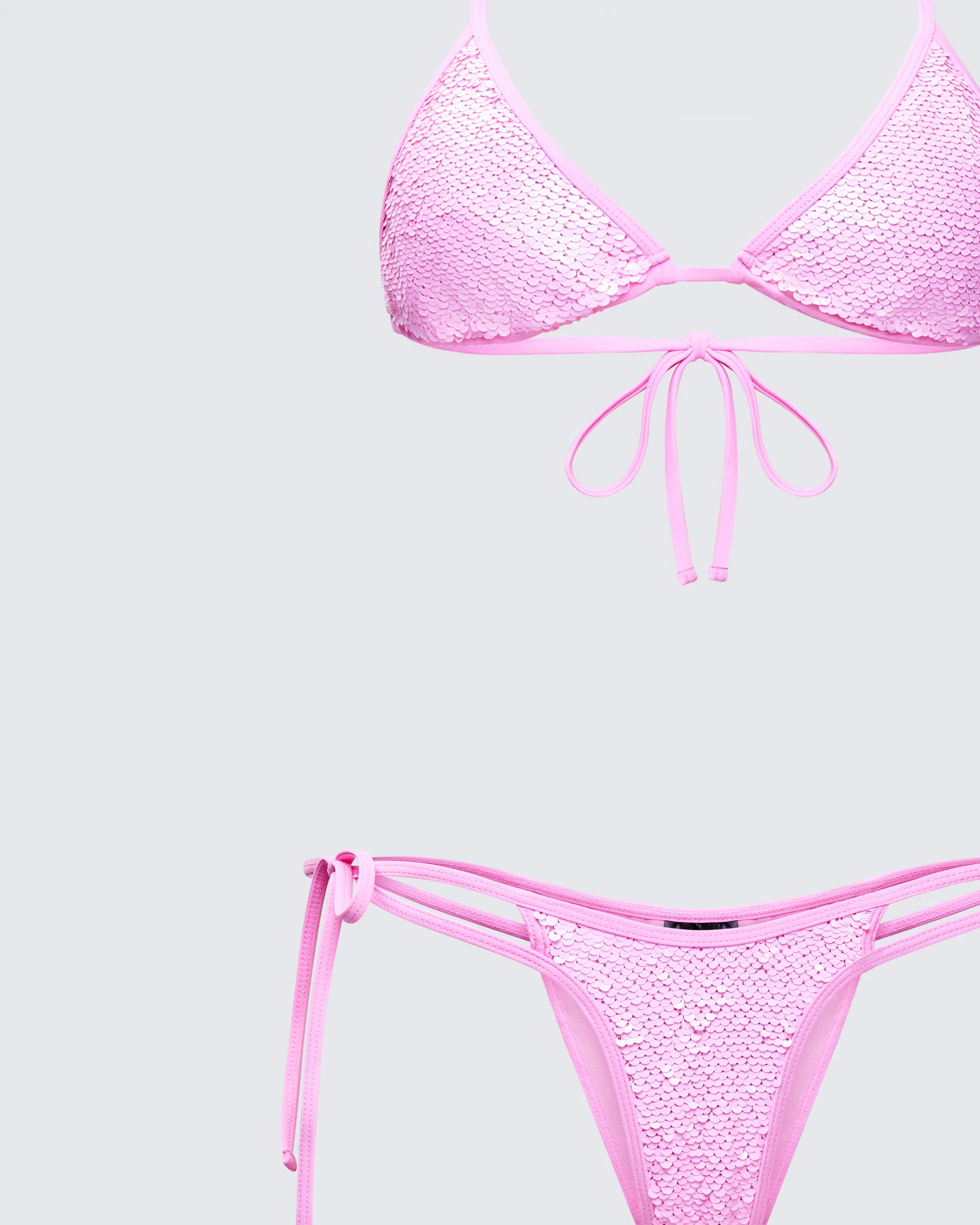 Amal Pink Sequin Bikini Set - Image 6