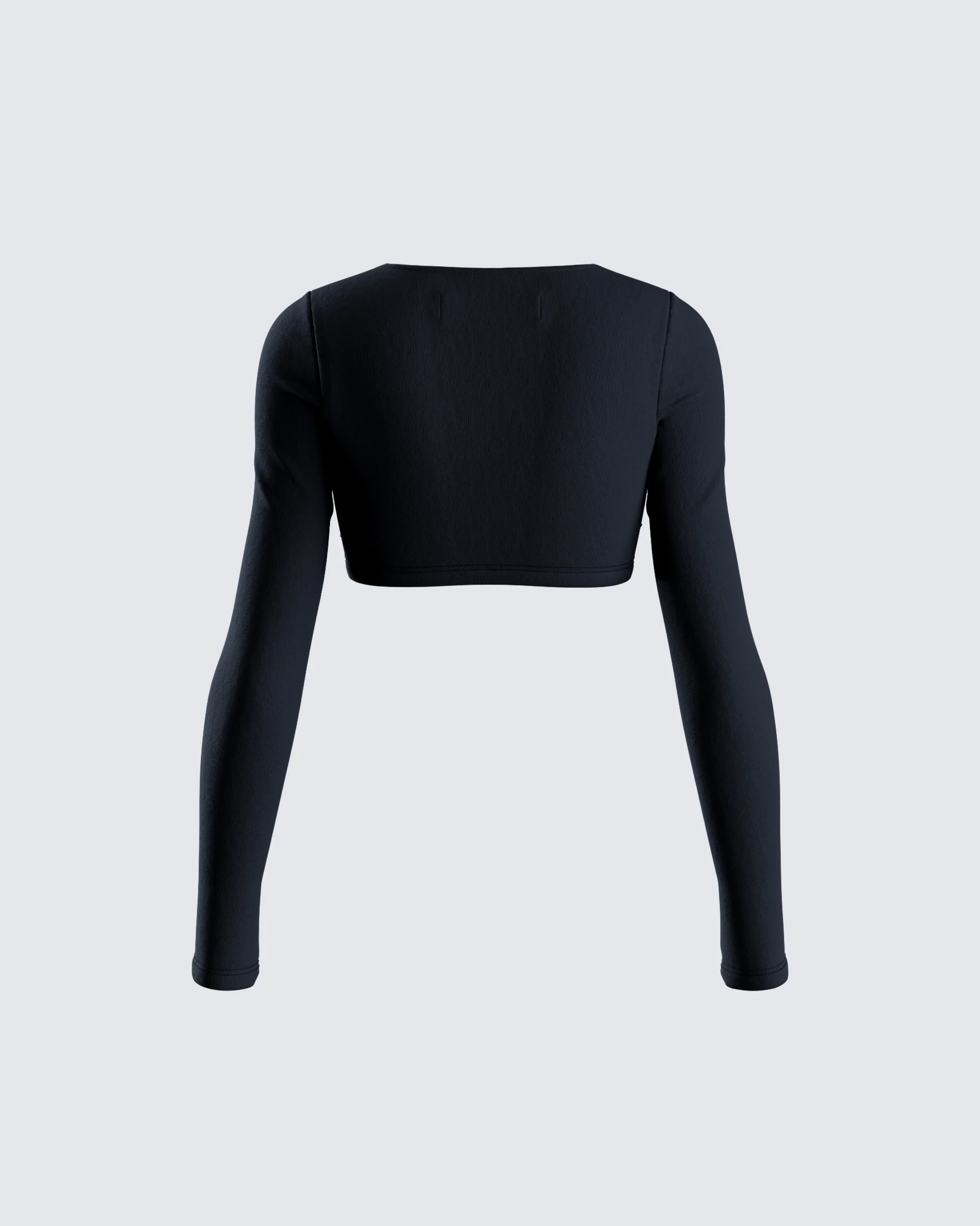 Amara Black Square Neck Top - Image 3