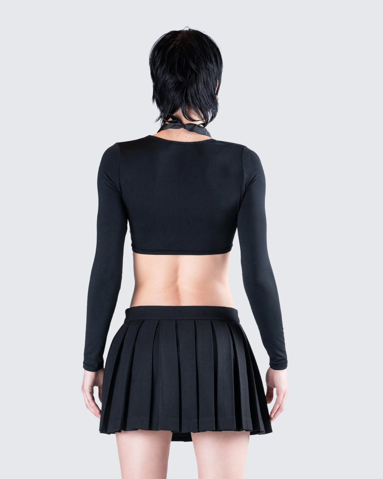 Amara Black Square Neck Top - Image 7