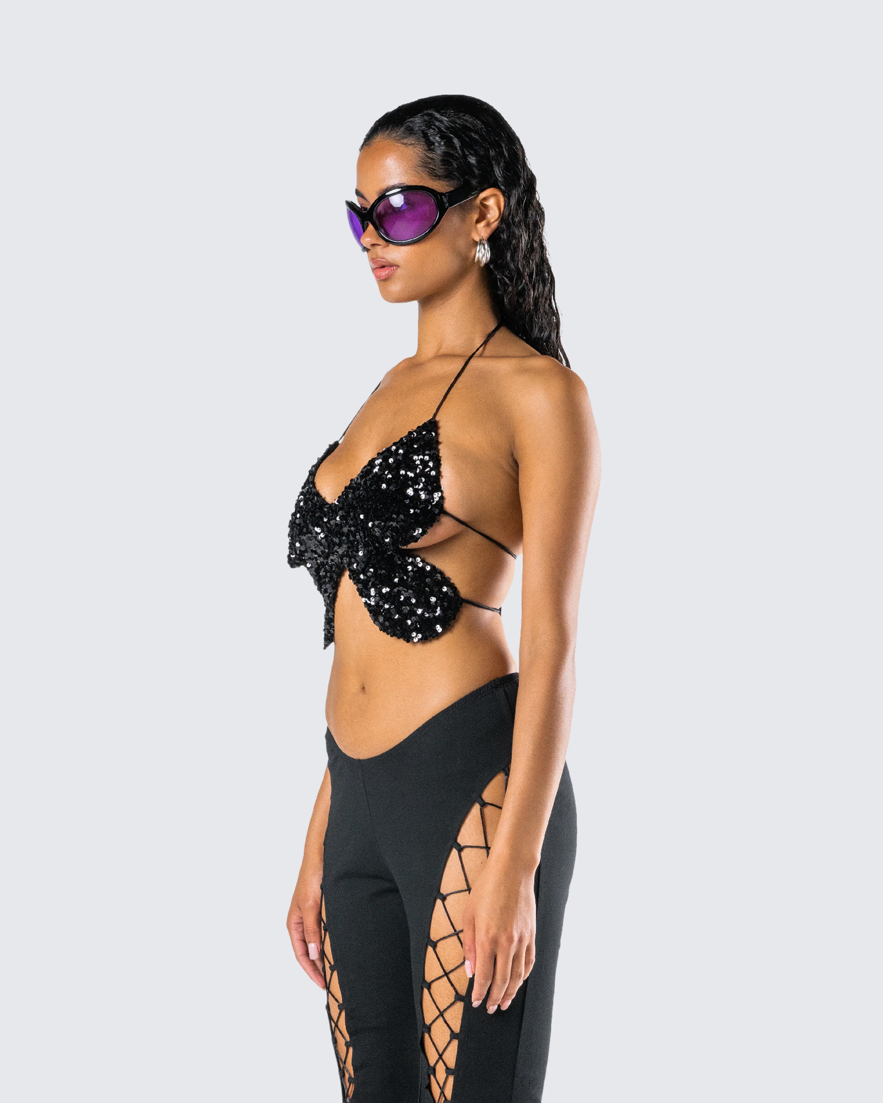 Amelie Black Butterfly Top - Image 5