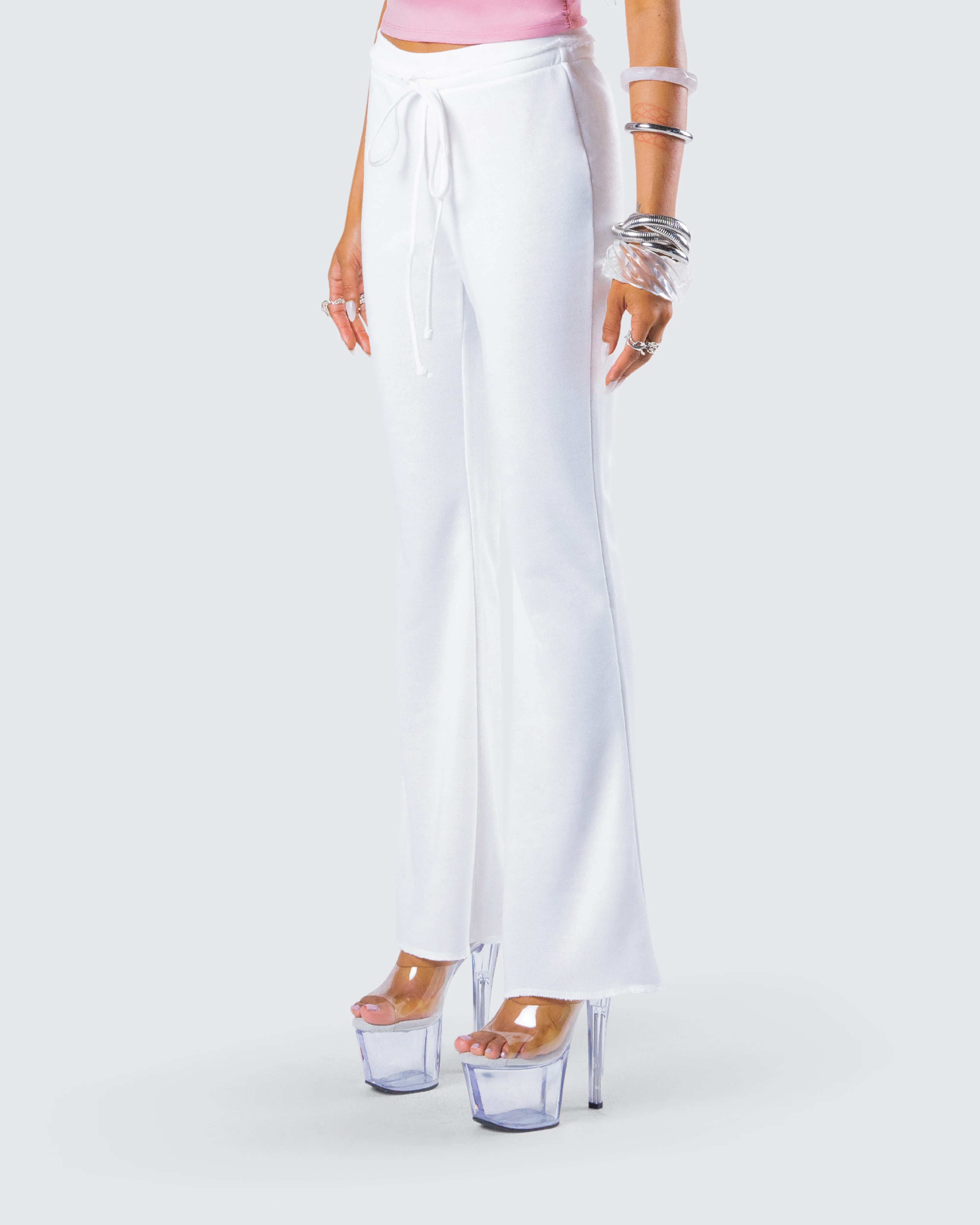 Anahita White Flared Pant - Image 3