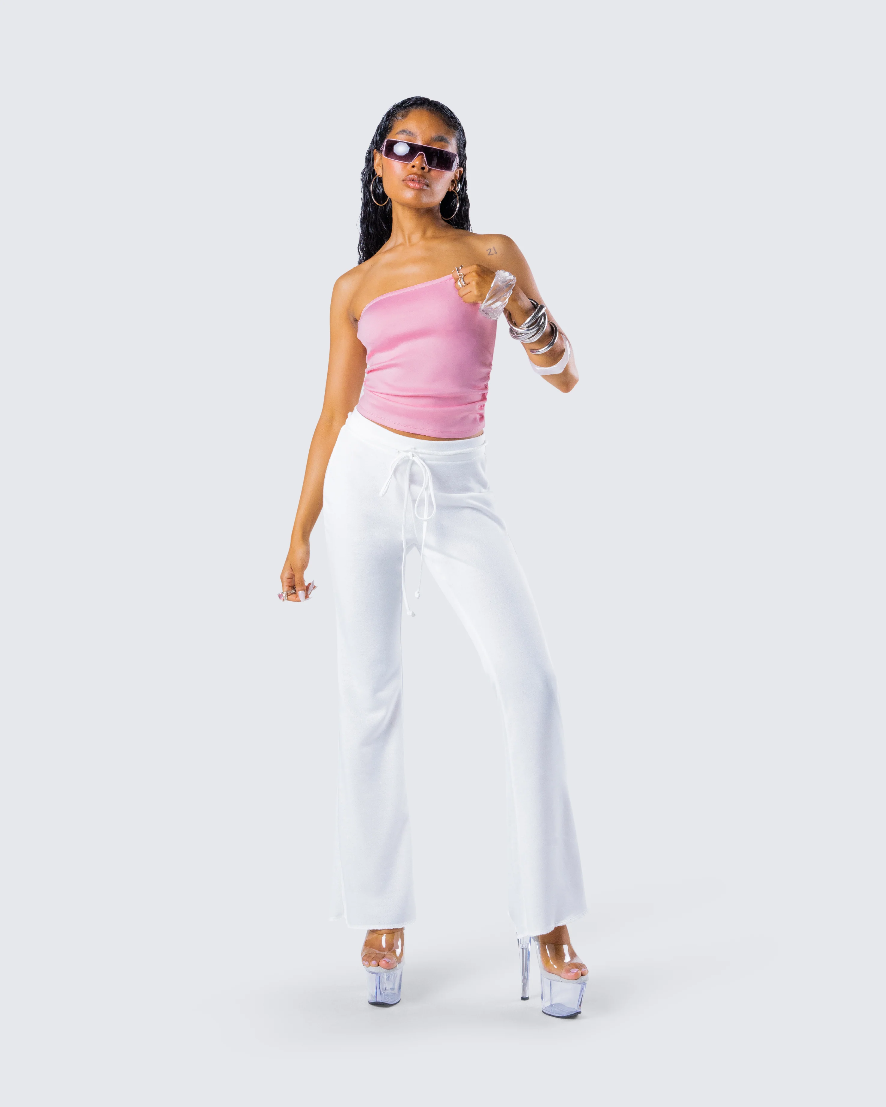 Anahita White Flared Pant - Image 7