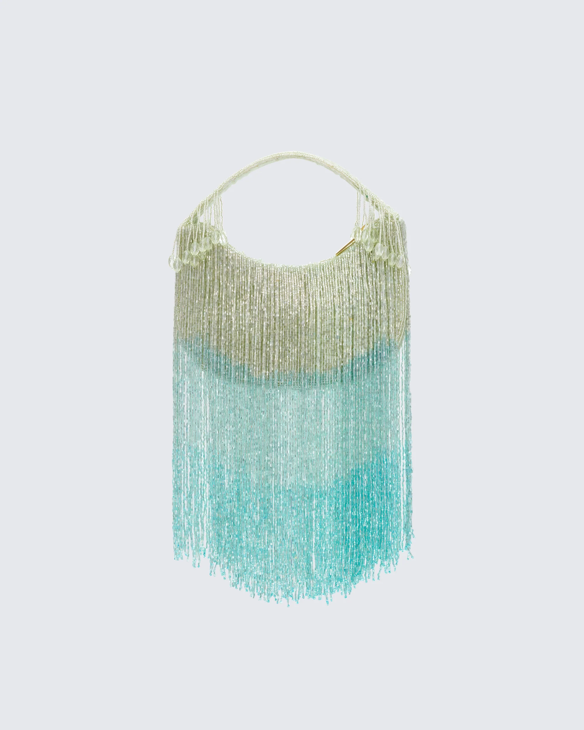 Angelle Ocean Ombre Embellished Fringe Bag - Image 2