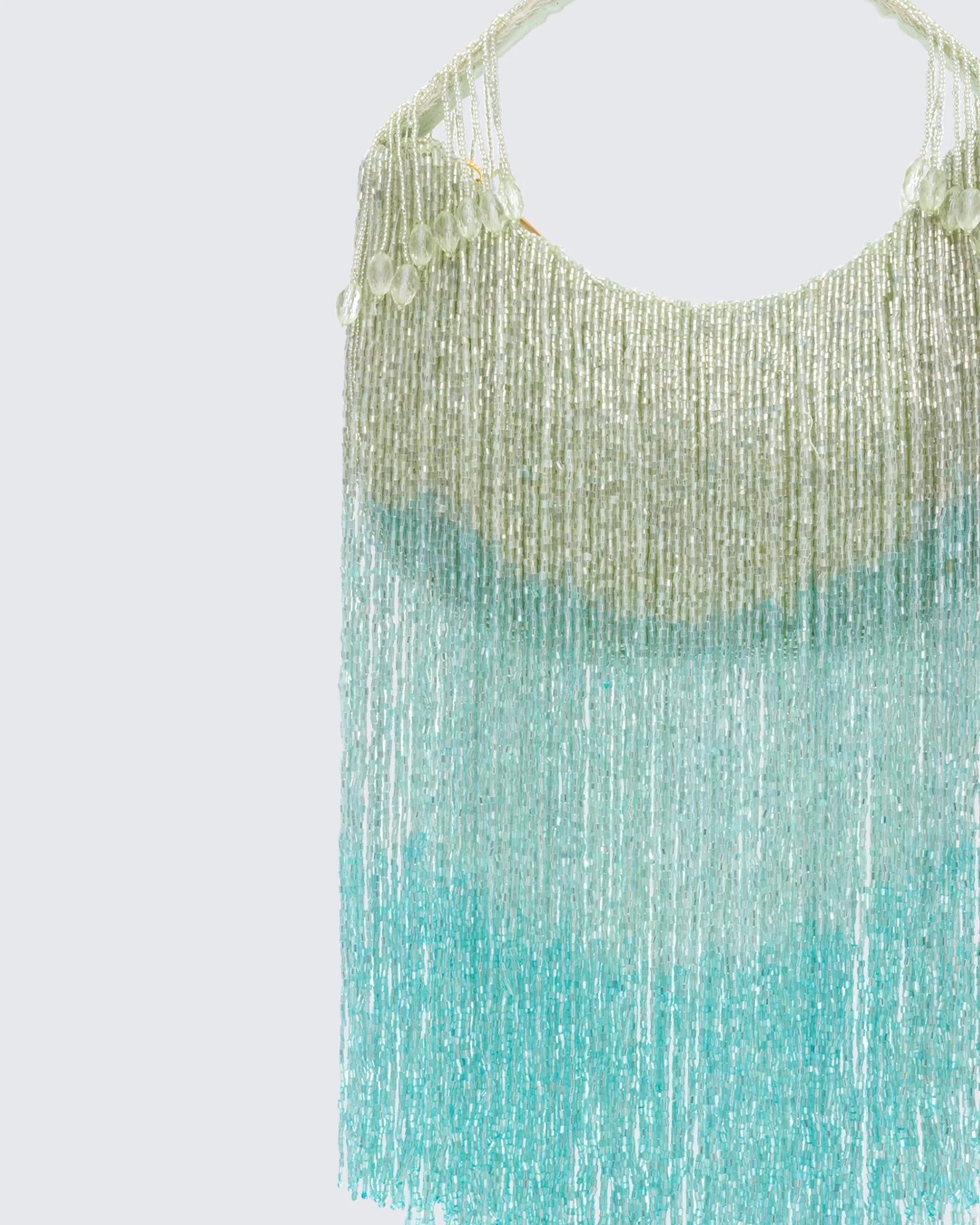 Angelle Ocean Ombre Embellished Fringe Bag - Image 3