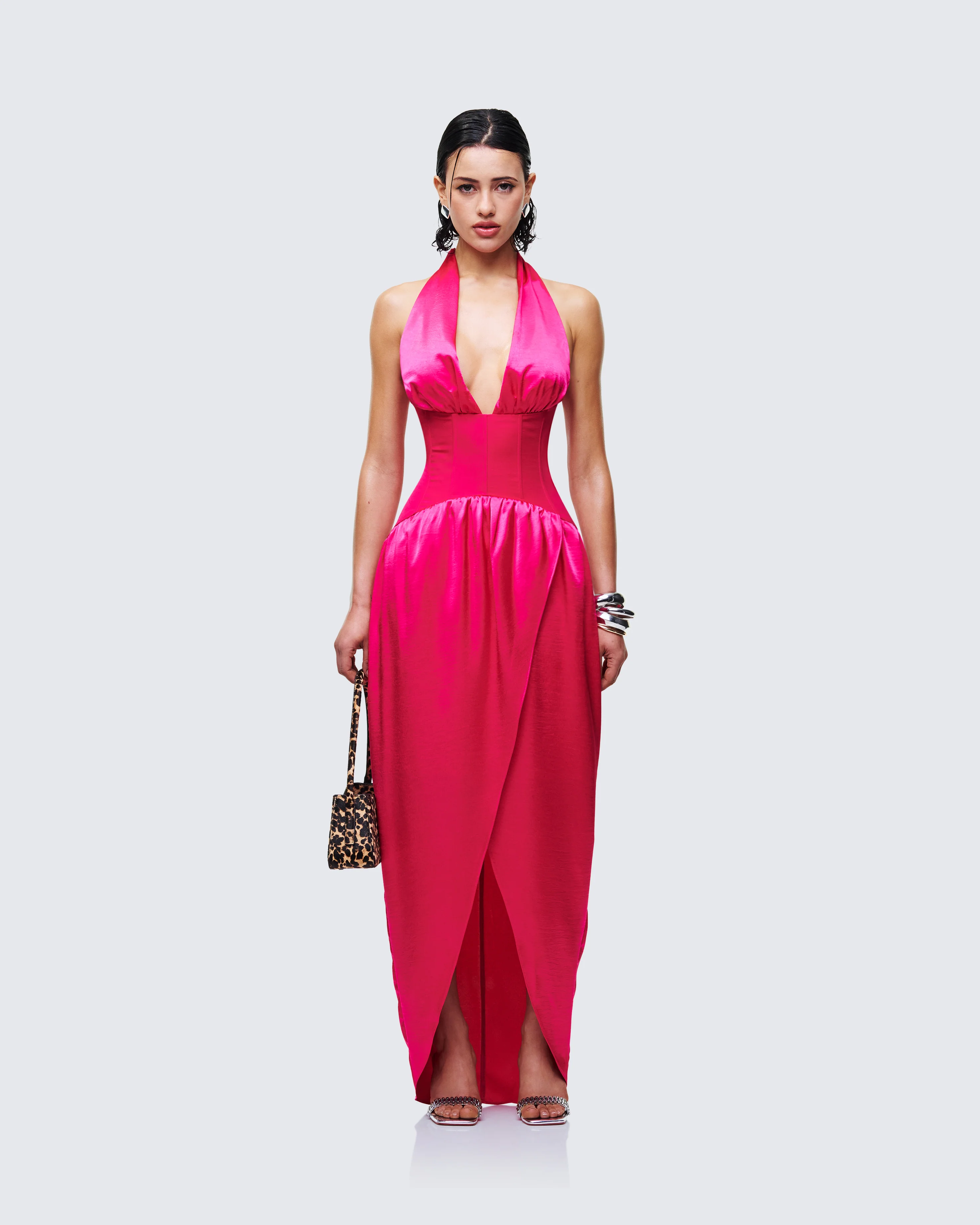 Arabella Corset Wrap Maxi Dress - Image 2
