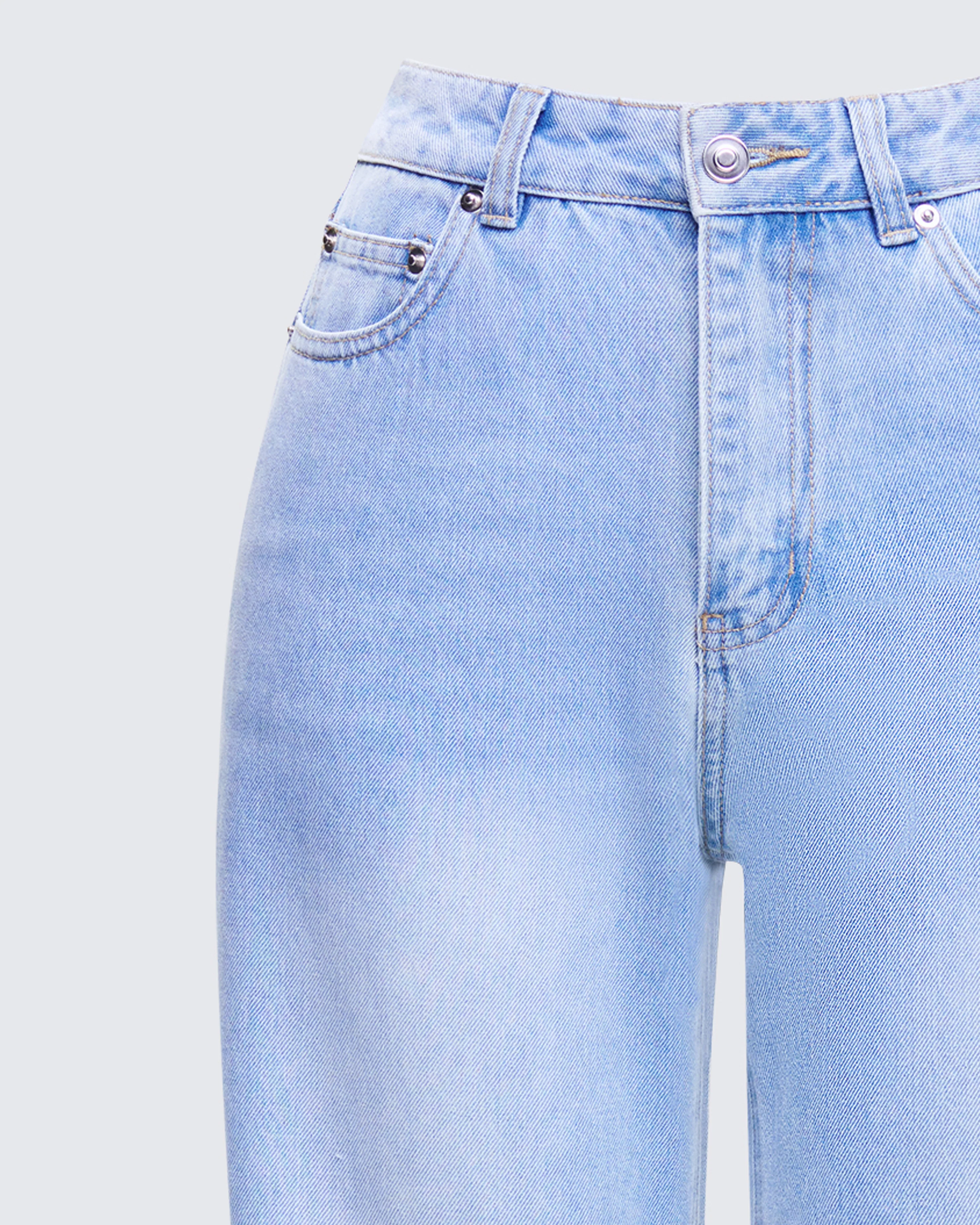 Zo Blue Denim Straight Leg Jean - Image 6