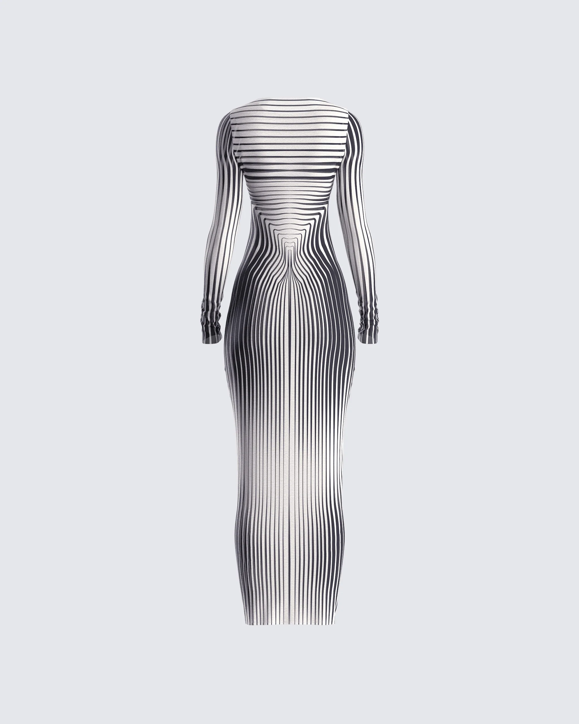 Artina Multi Illusion Print Dress - Image 3