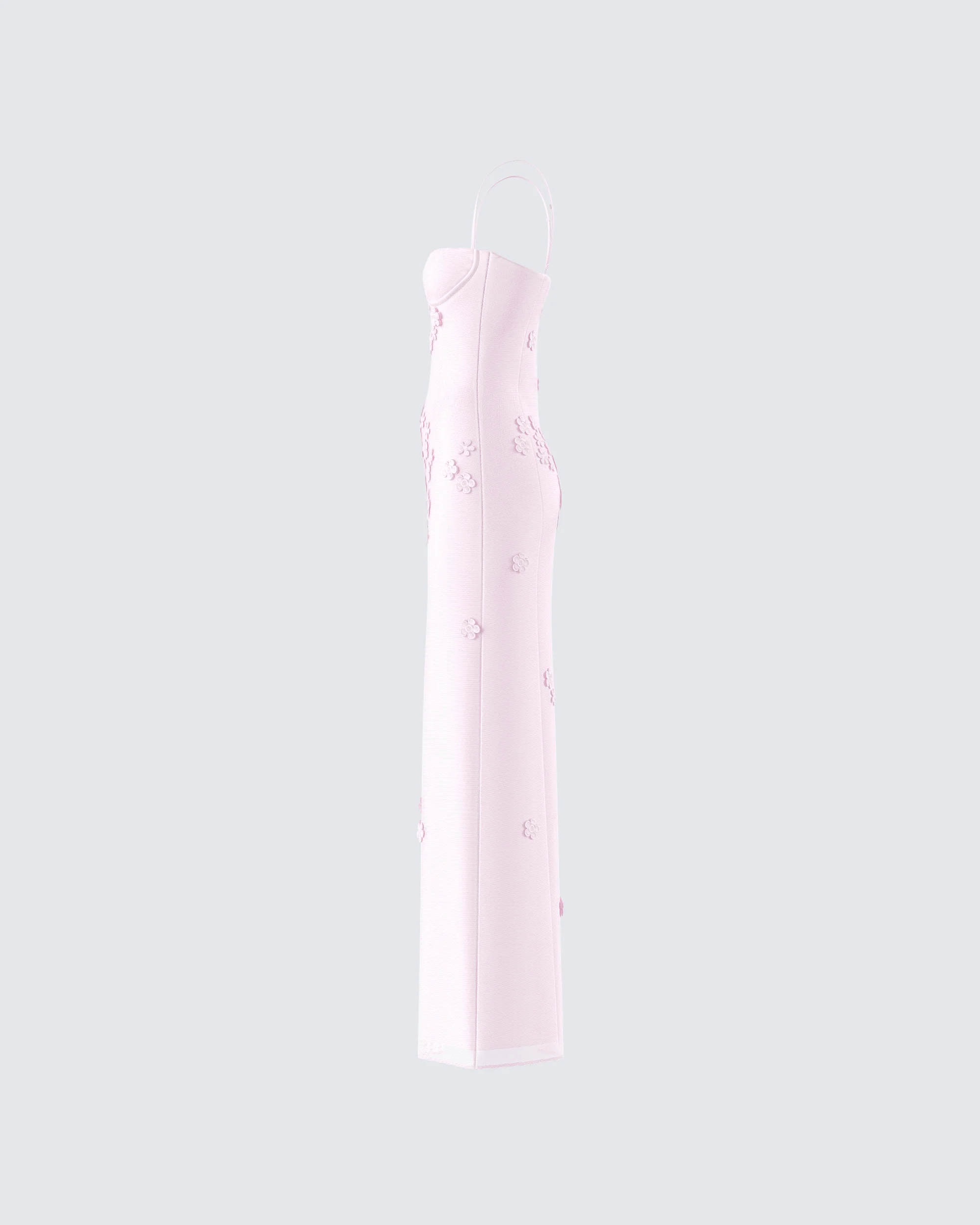 Astoria Pink Floral Maxi Dress - Image 2