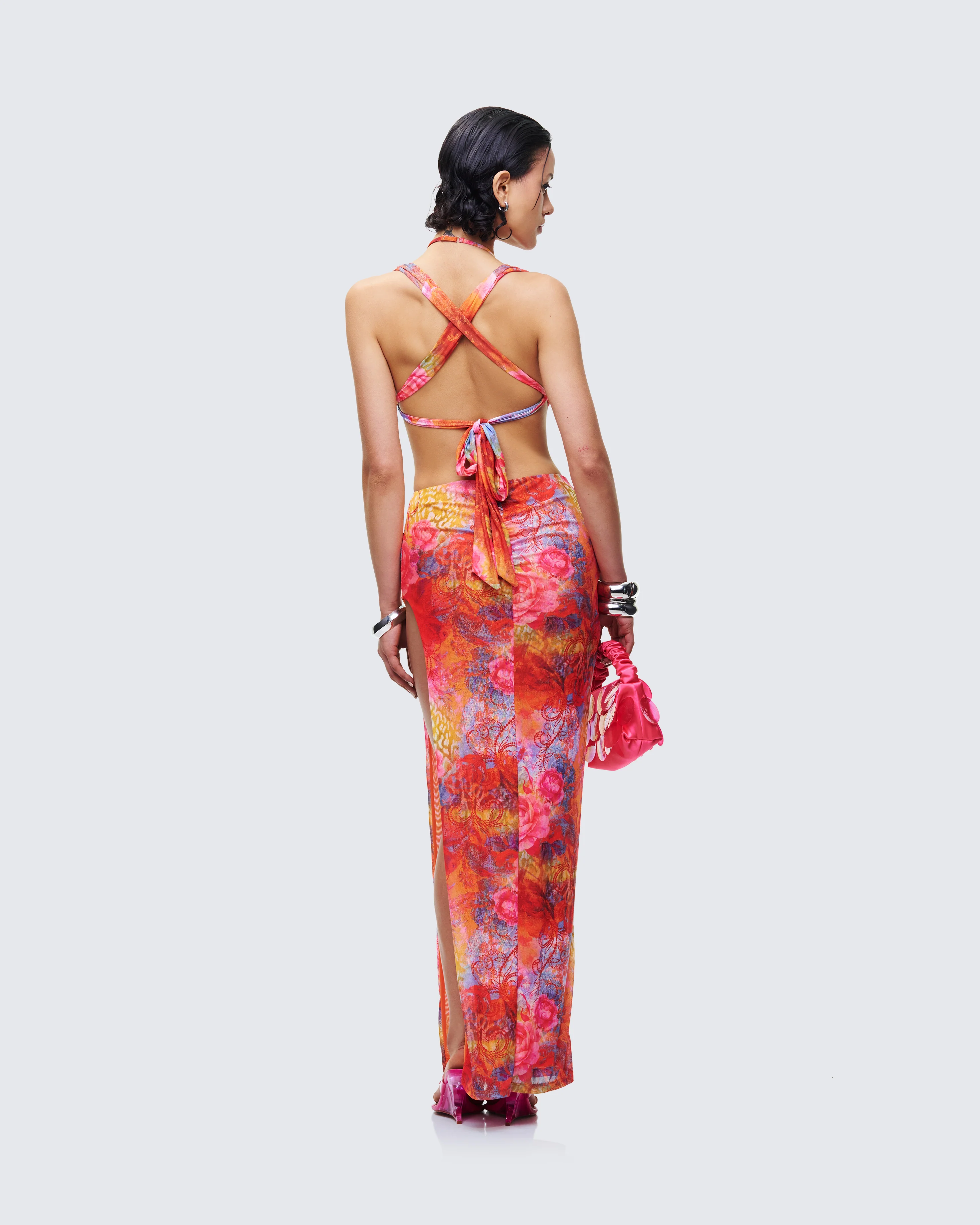 Aviella Multi Cowl Neck Maxi Dress - Image 5