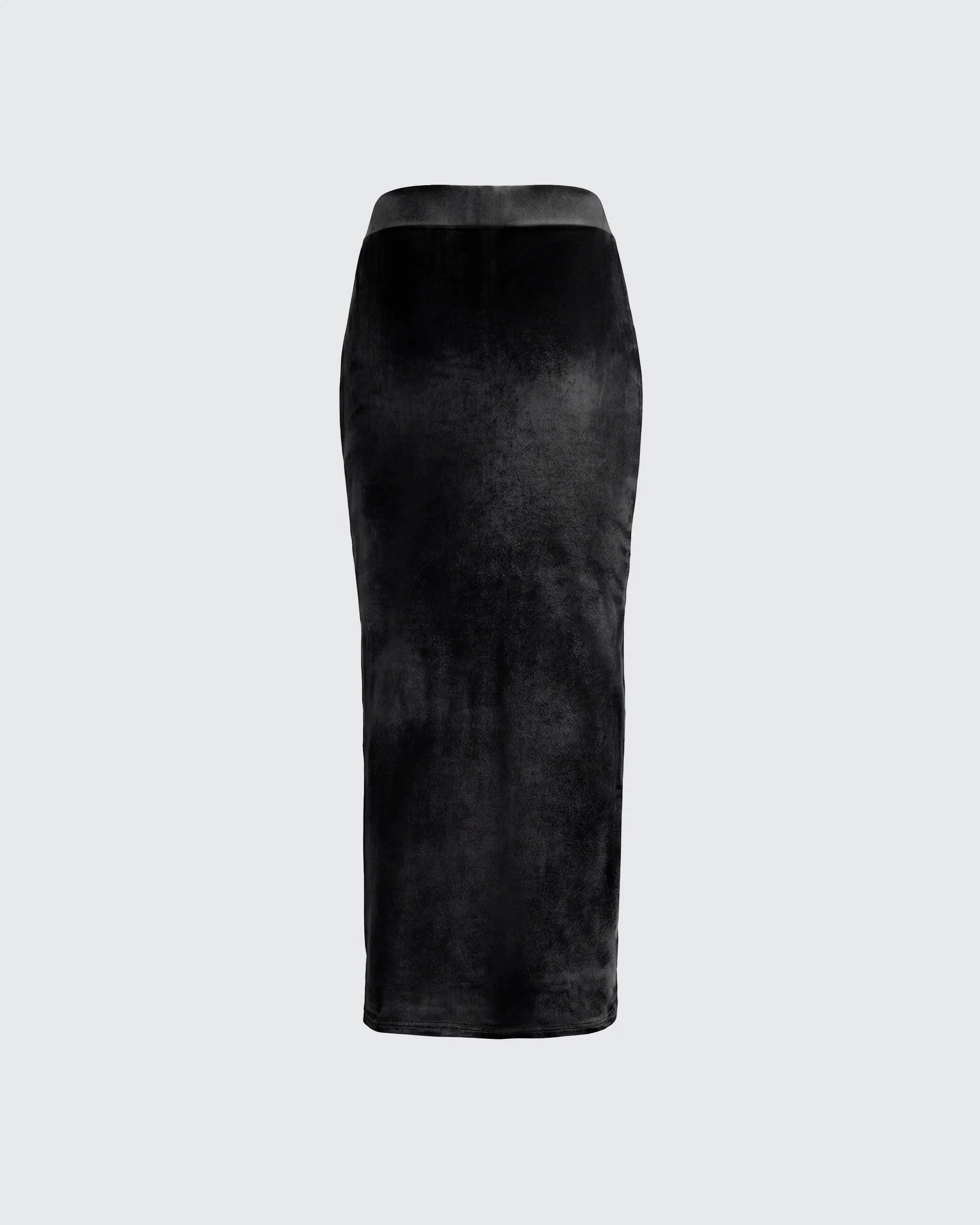 Ayla Black Velvet Maxi Skirt - Image 2
