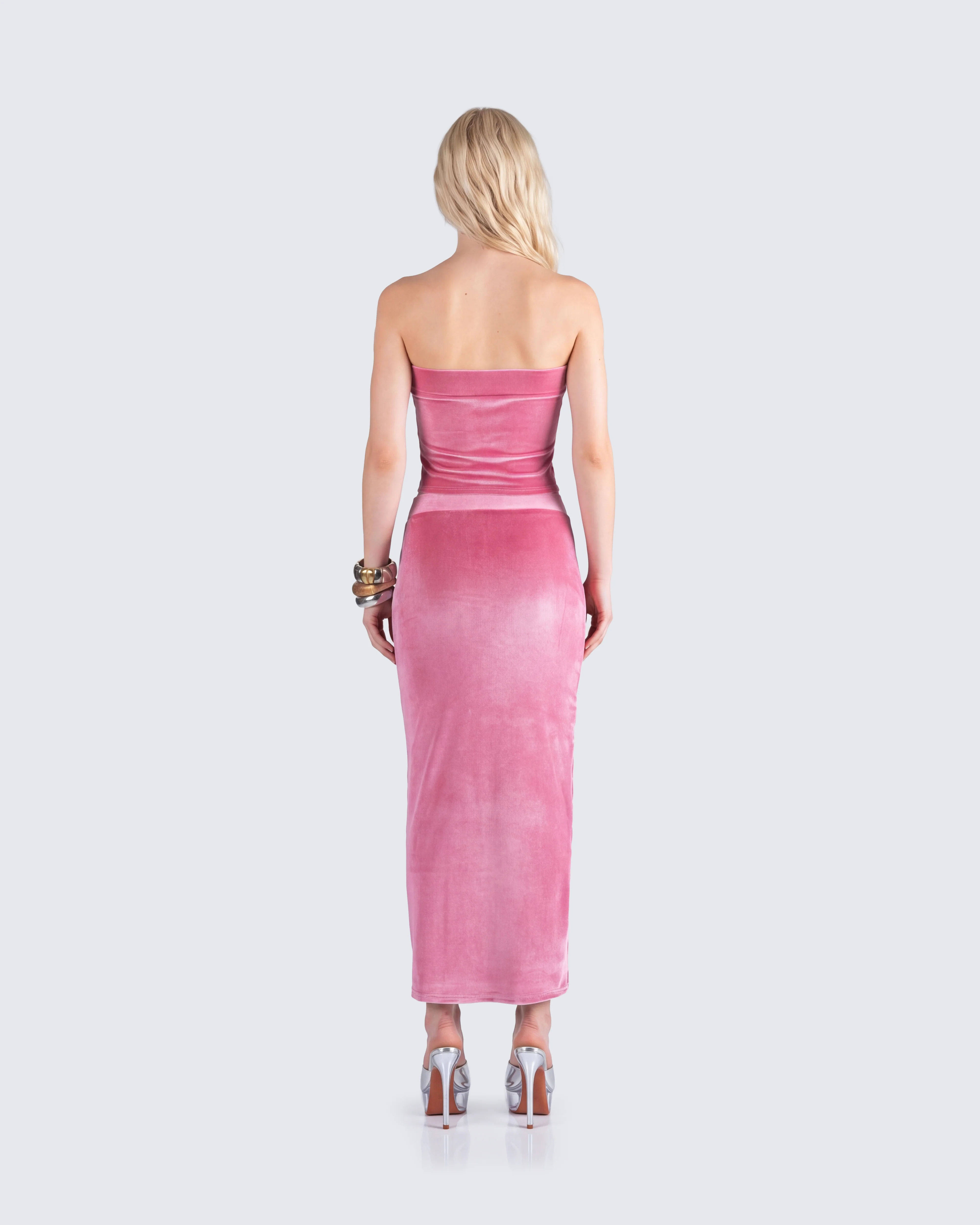 Ayla Pink Velvet Set - Image 6