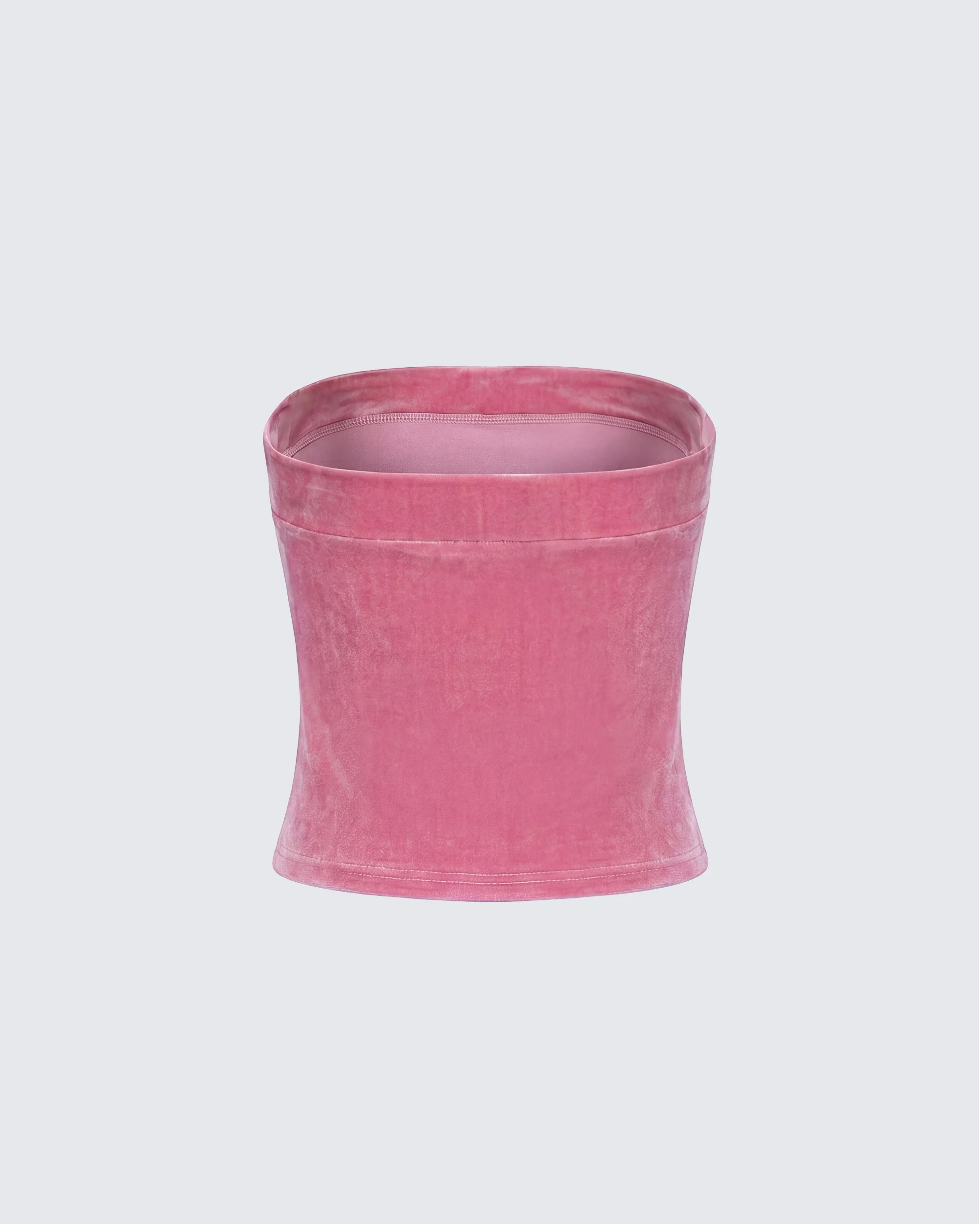 Ayla Pink Velvet Tube Top - Image 2
