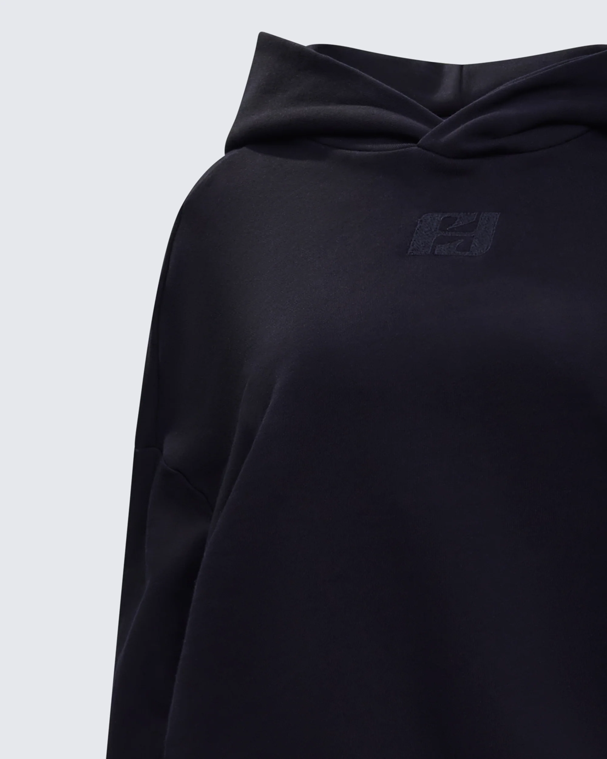 Azariah Black Oversized Hoodie Top - Image 6