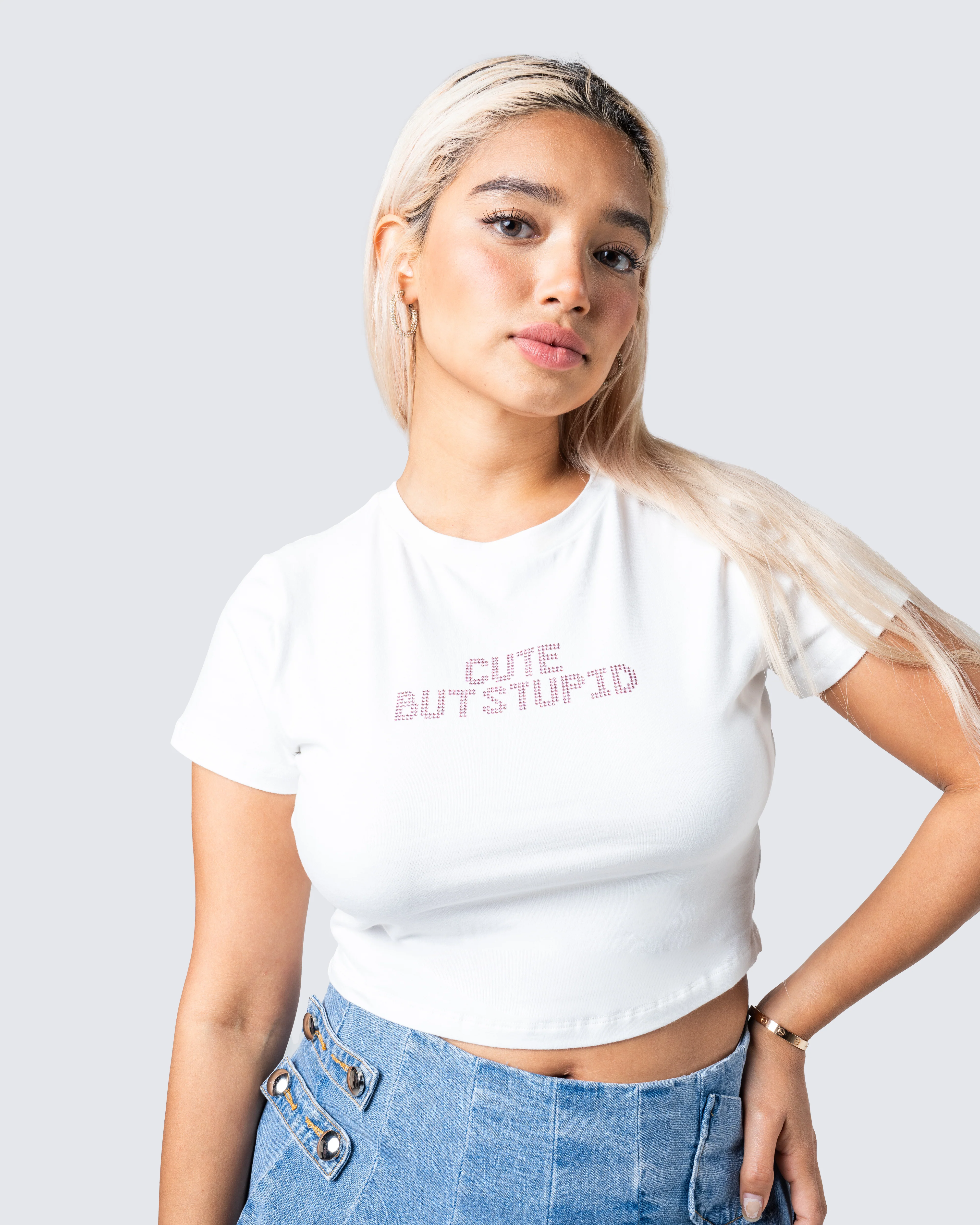 Baltica White Jersey Graphic Top - Image 7