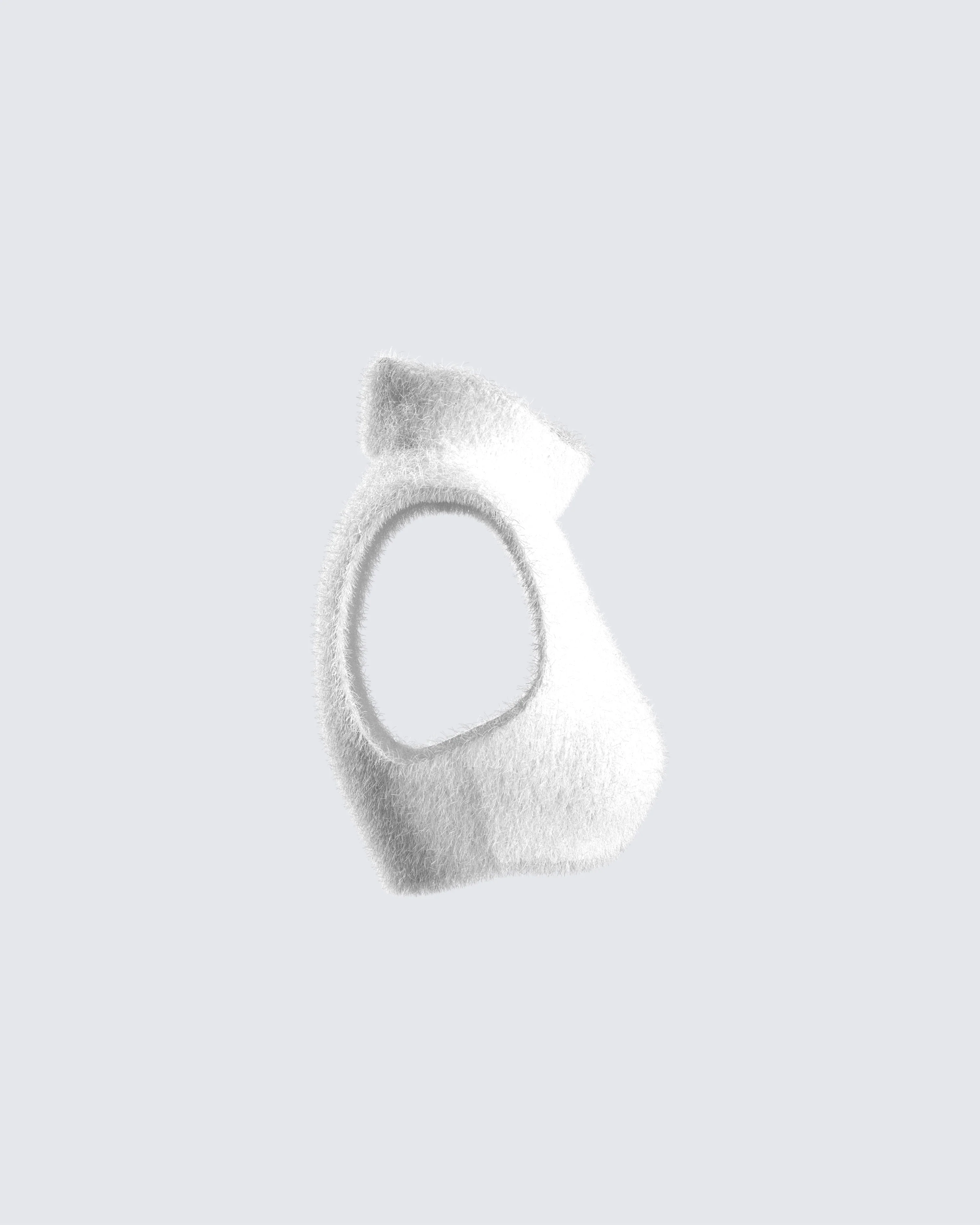 Beckett White Cropped Knit Top - Image 2