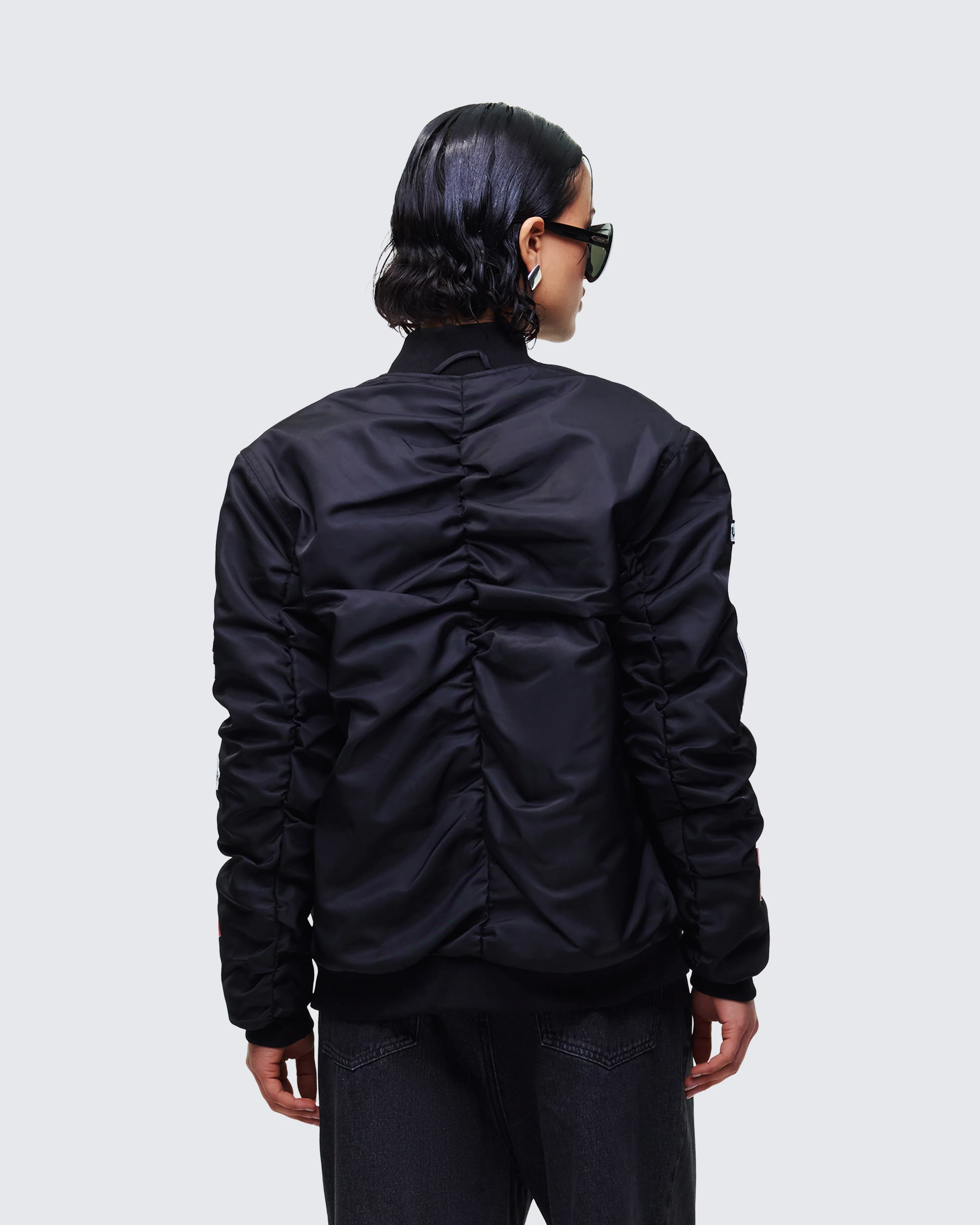 Becky Black Multi Patch Bomber - Image 4