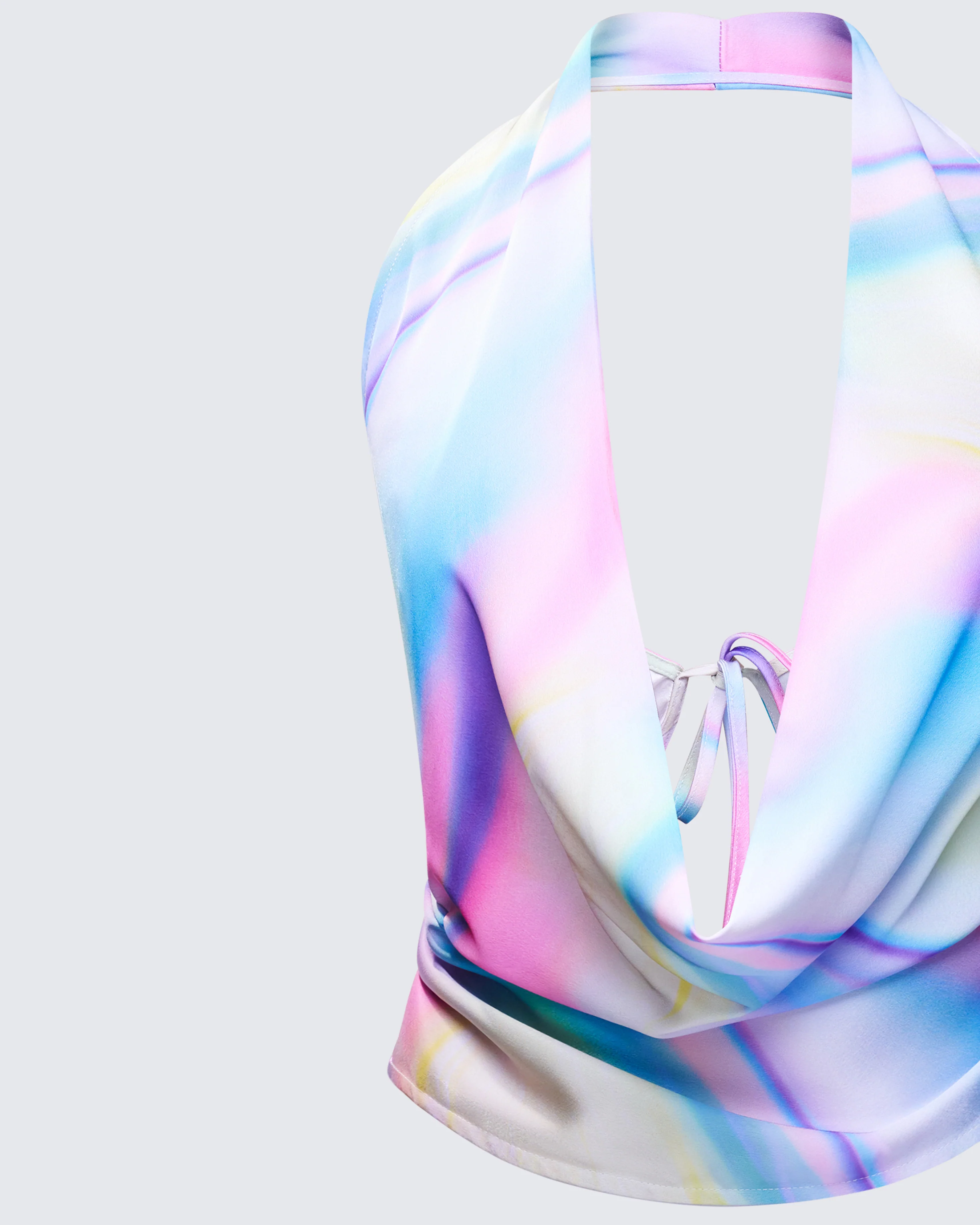 Belinda Multi Cowl Neck Backless Top - Image 6