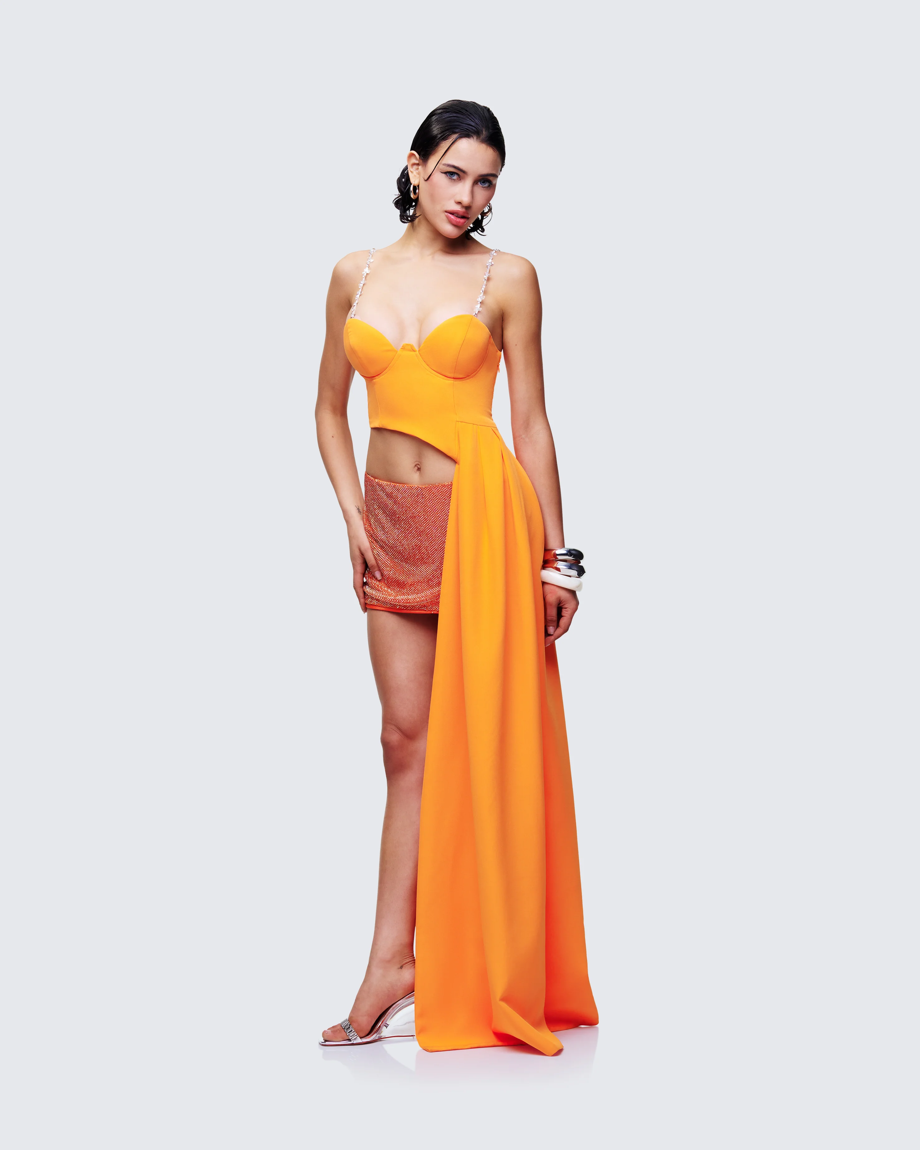 Bellamy Orange Asymmetric Top - Image 3