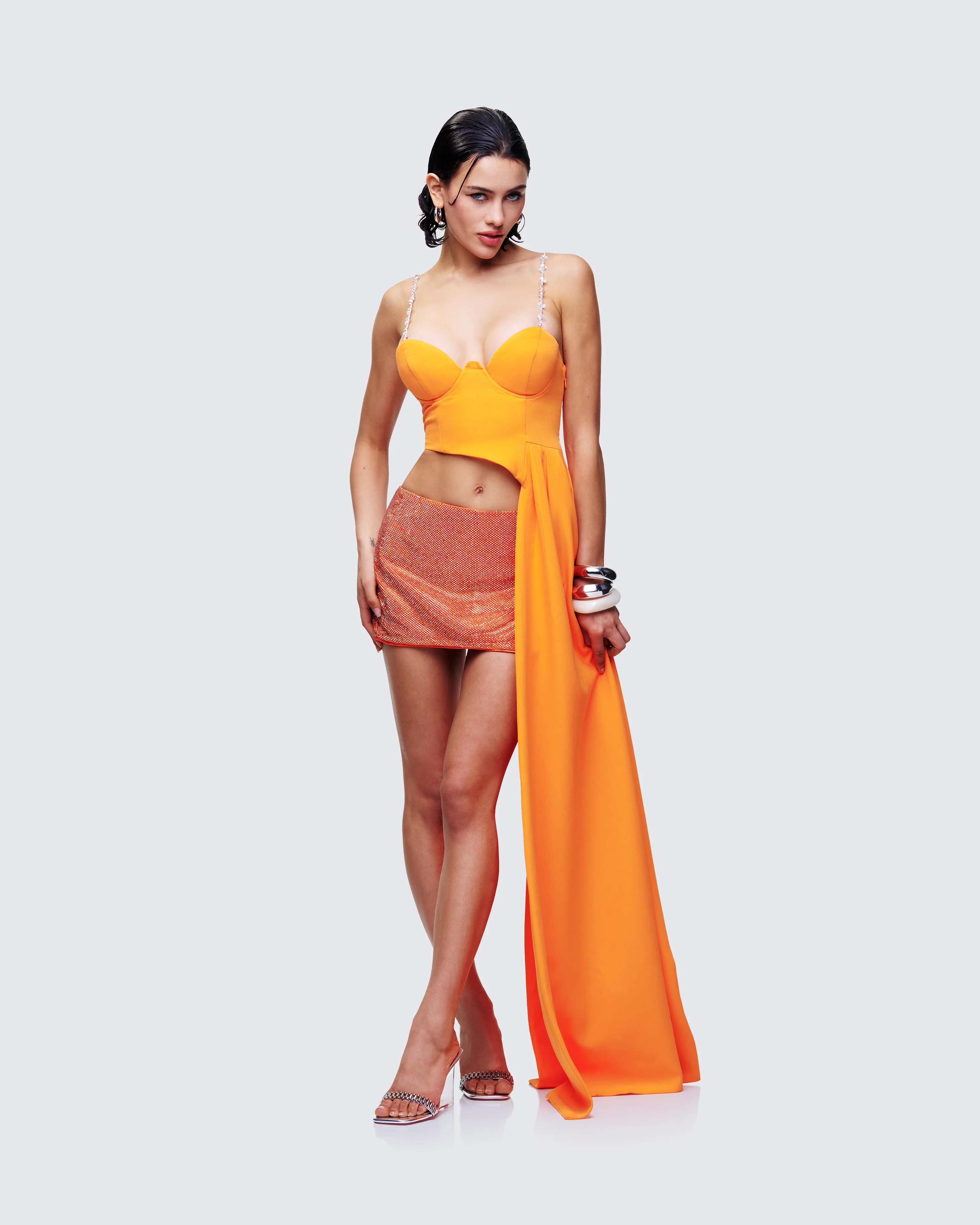 Bellamy Orange Asymmetric Top - Image 4