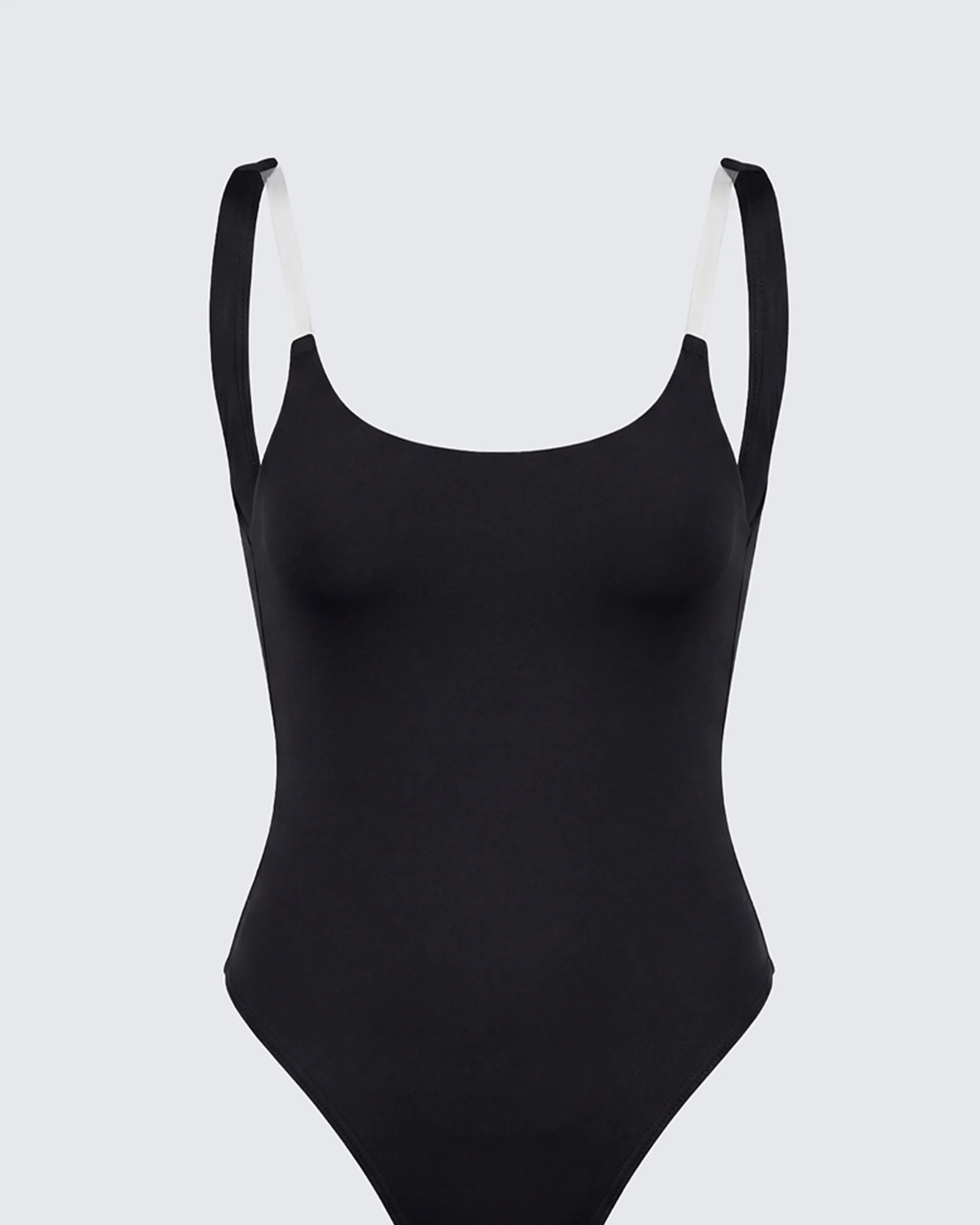 Beth Black Clear Strap Swim Suit - Image 6