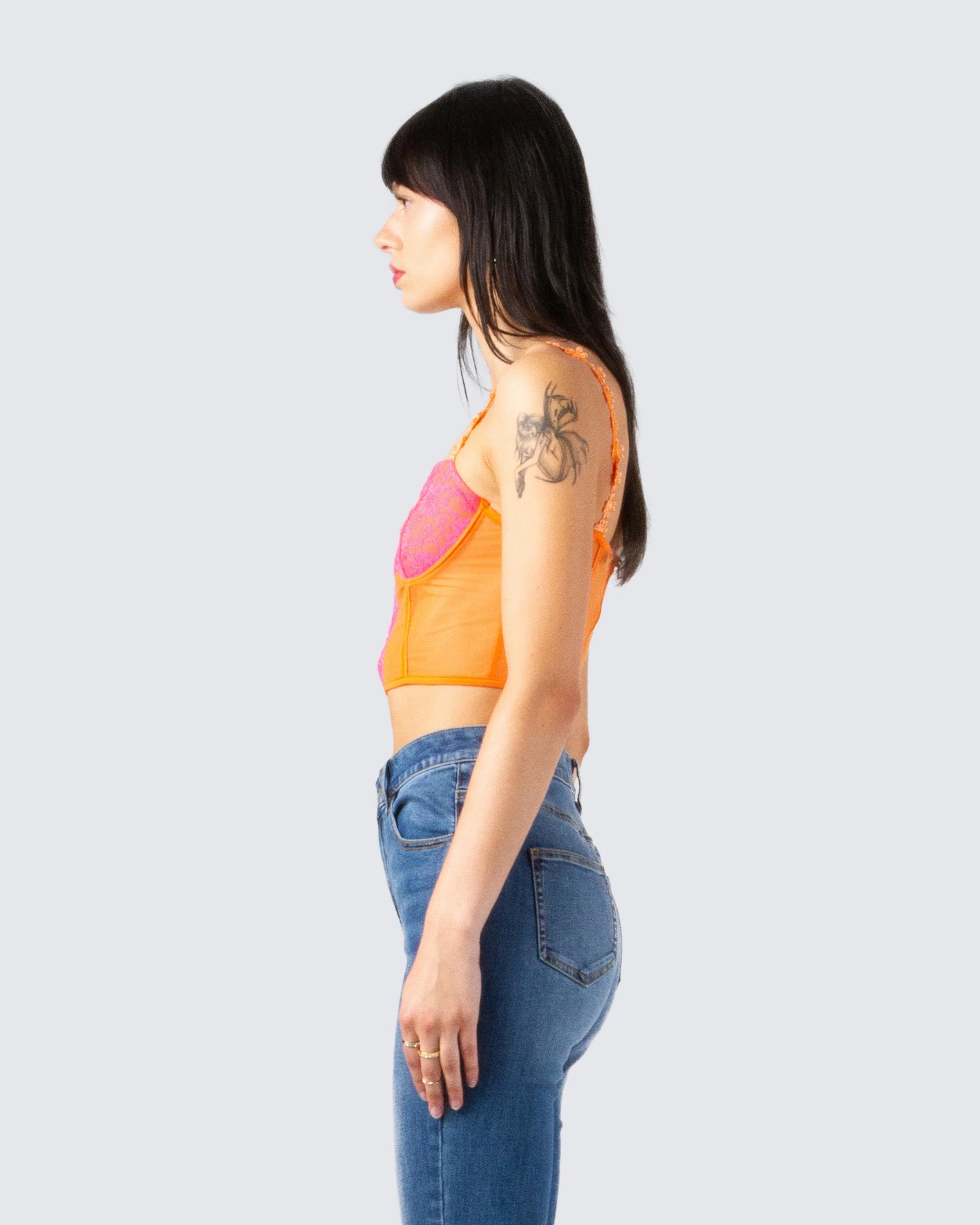 Bonnie Orange Corset Top - Image 5