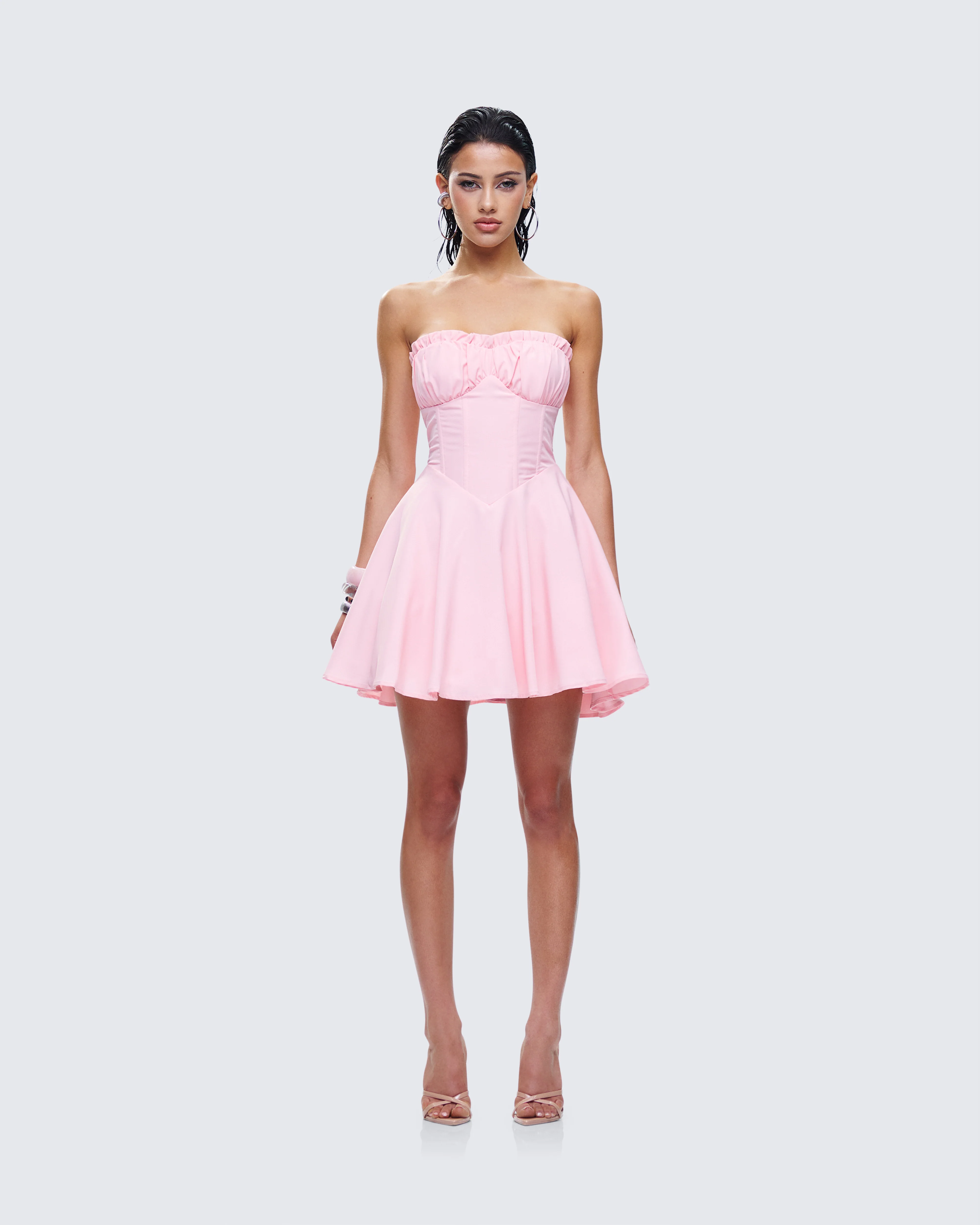Bonnie Pink Mini Dress - Image 4