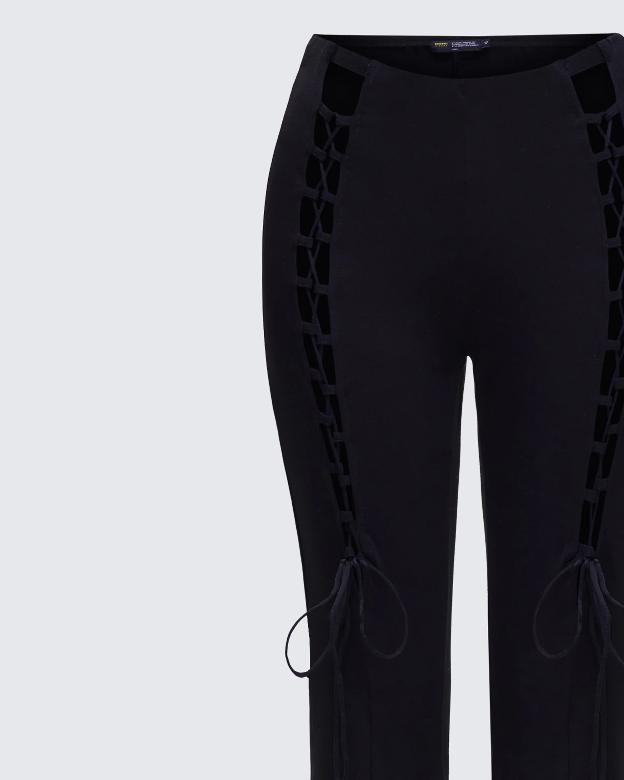Brady Black Lace Up Pant - Image 3
