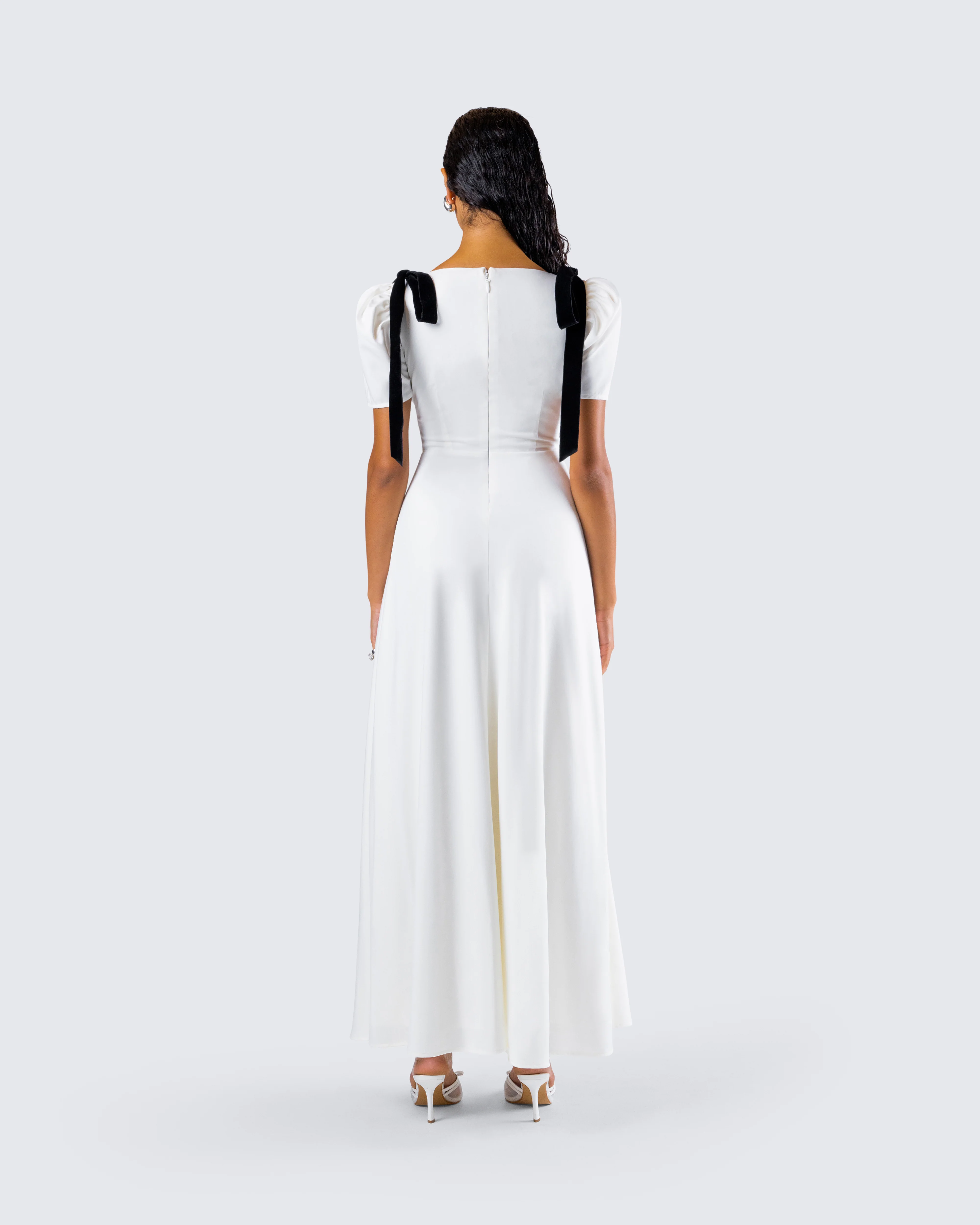 Braelyn White Maxi Dress - Image 7
