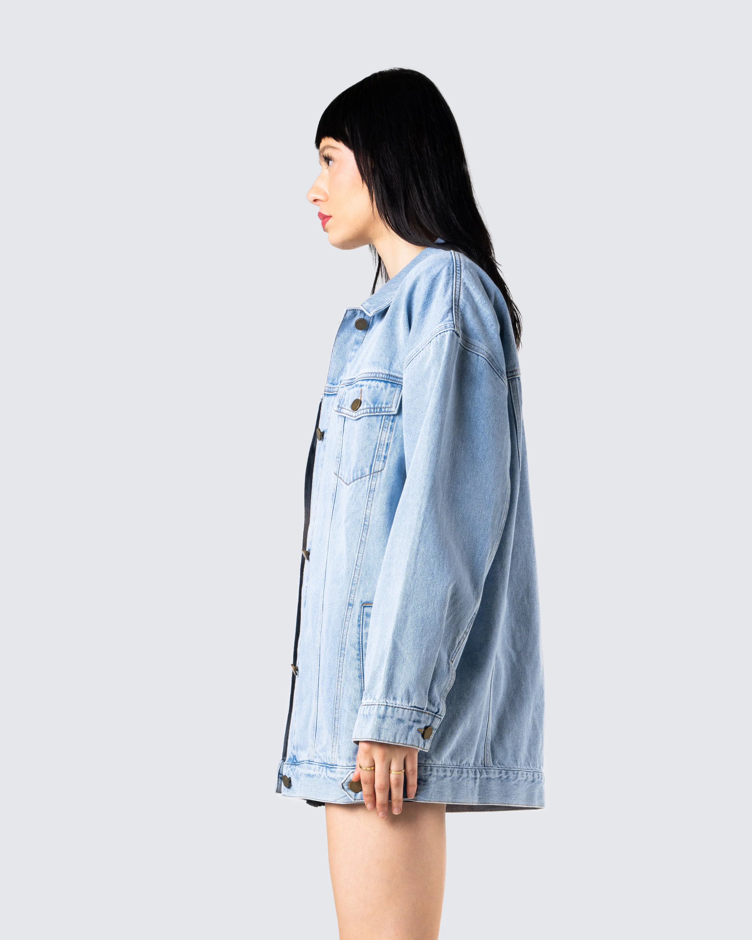 Bree Blue Denim Oversize Jacket - Image 5