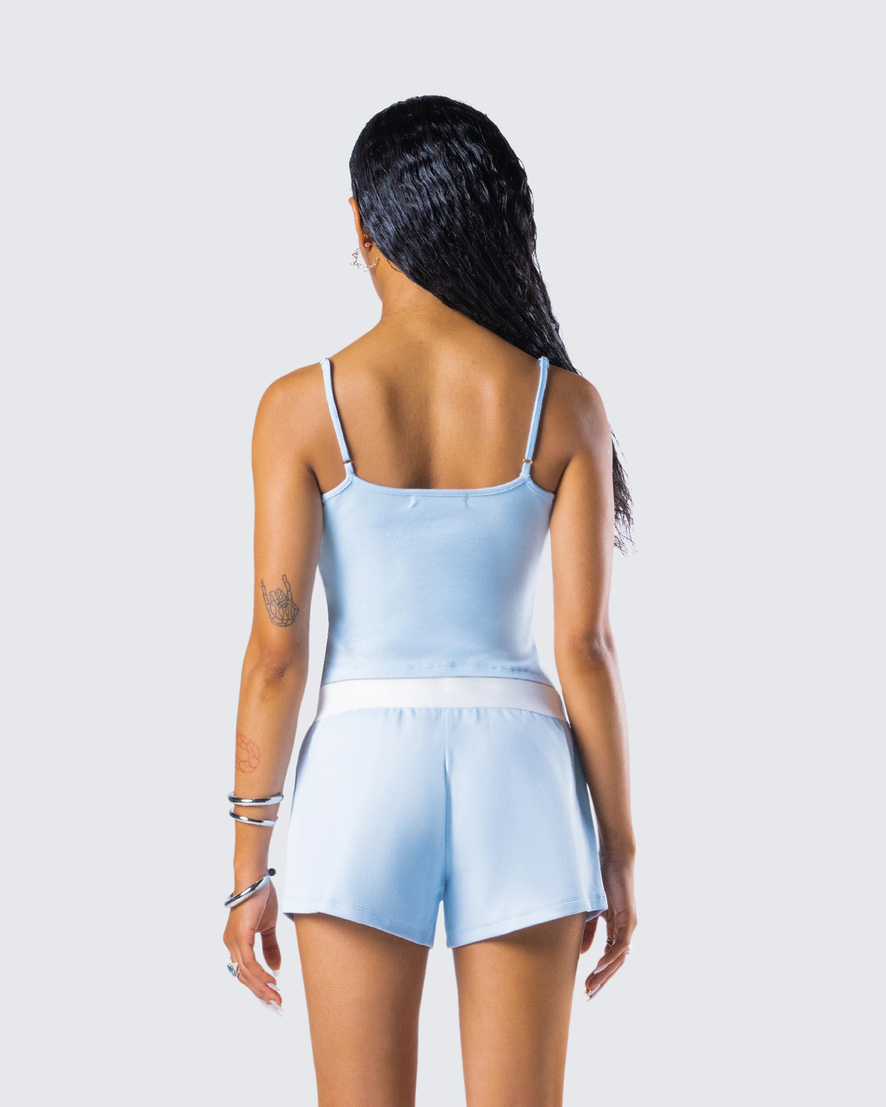 Bri Blue Cami Tank Top - Image 7