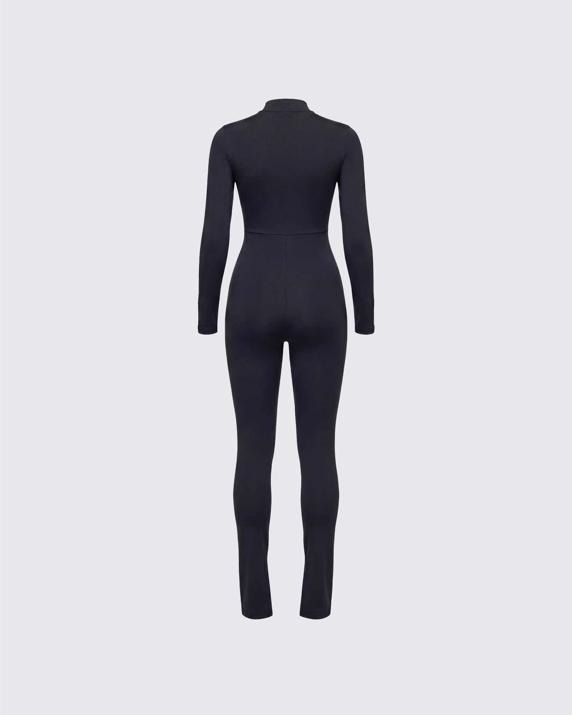 Brianna Black Zip Up Jumpsuit - Image 2