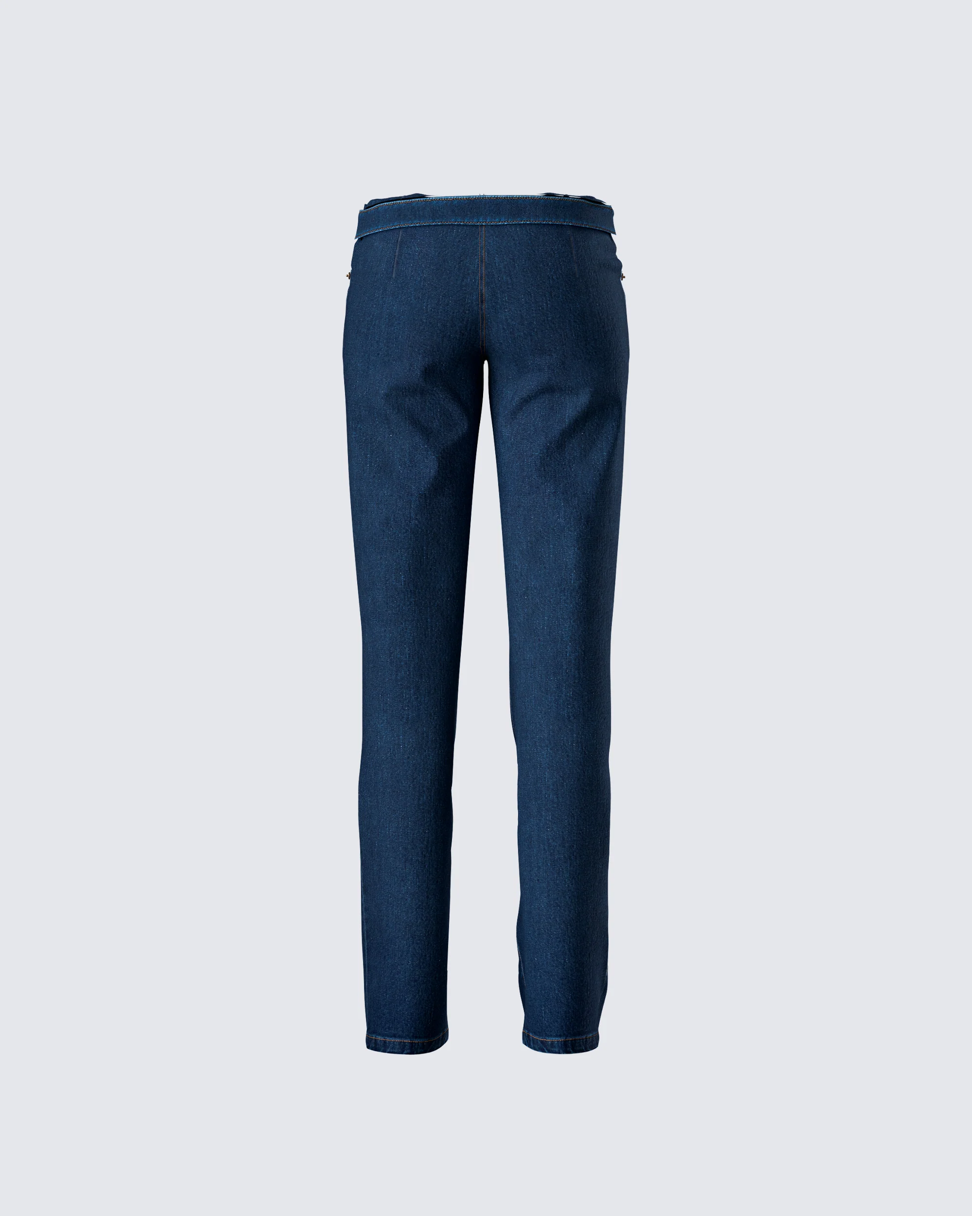 Briar Blue Low Waist Denim Pant - Image 3