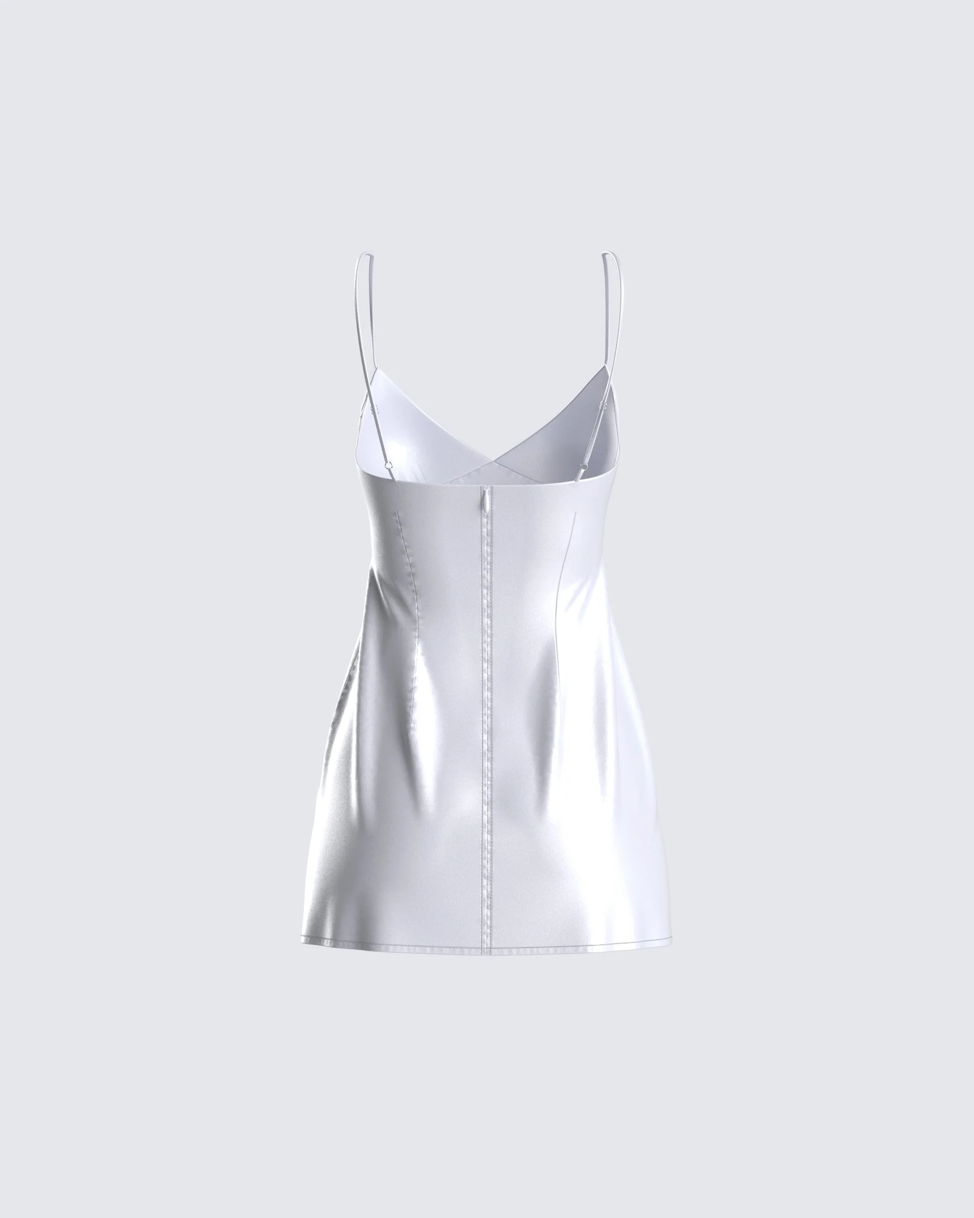Bridget Lavender Satin Dress - Image 3