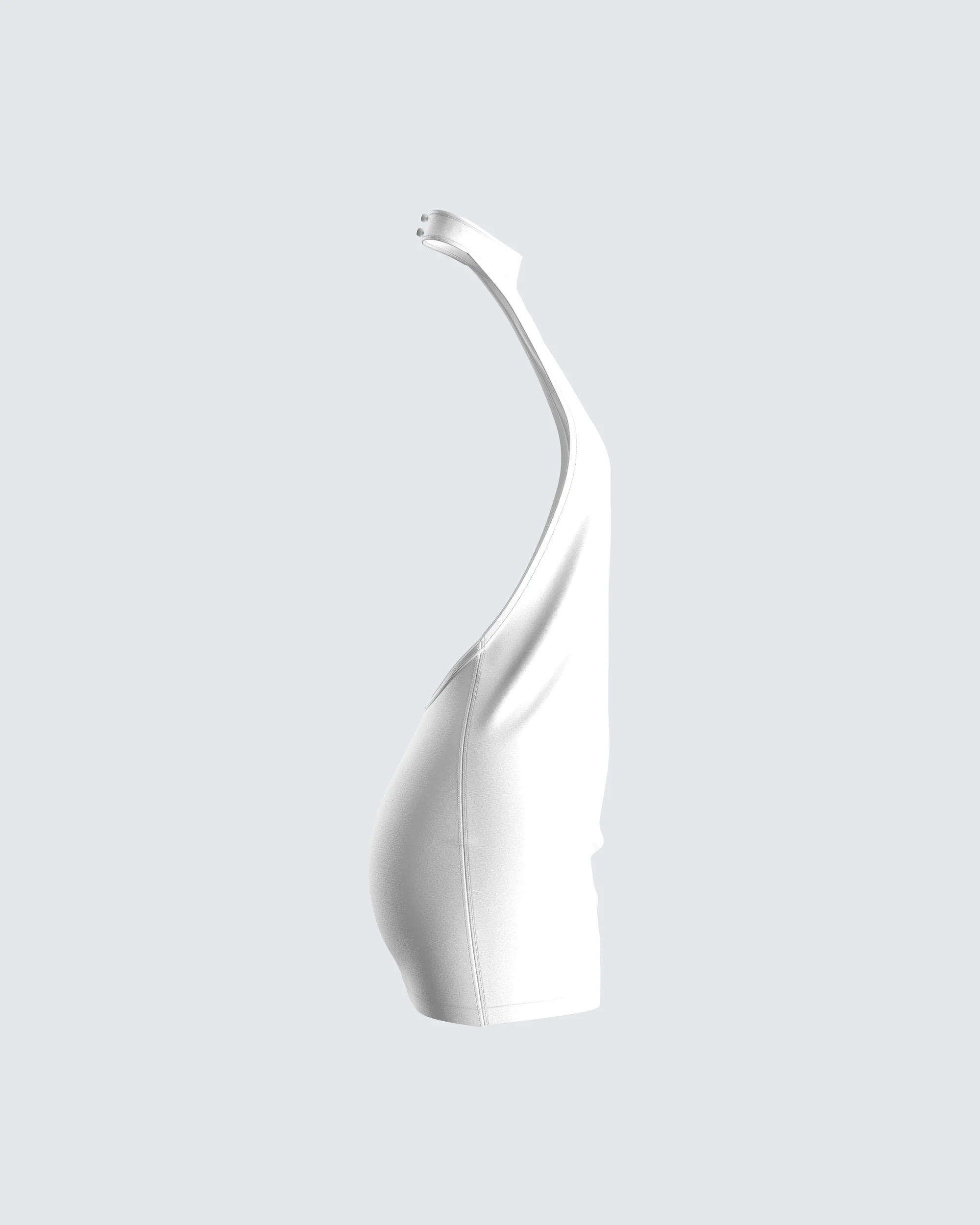 Brittany White Halter Mini Dress - Image 2